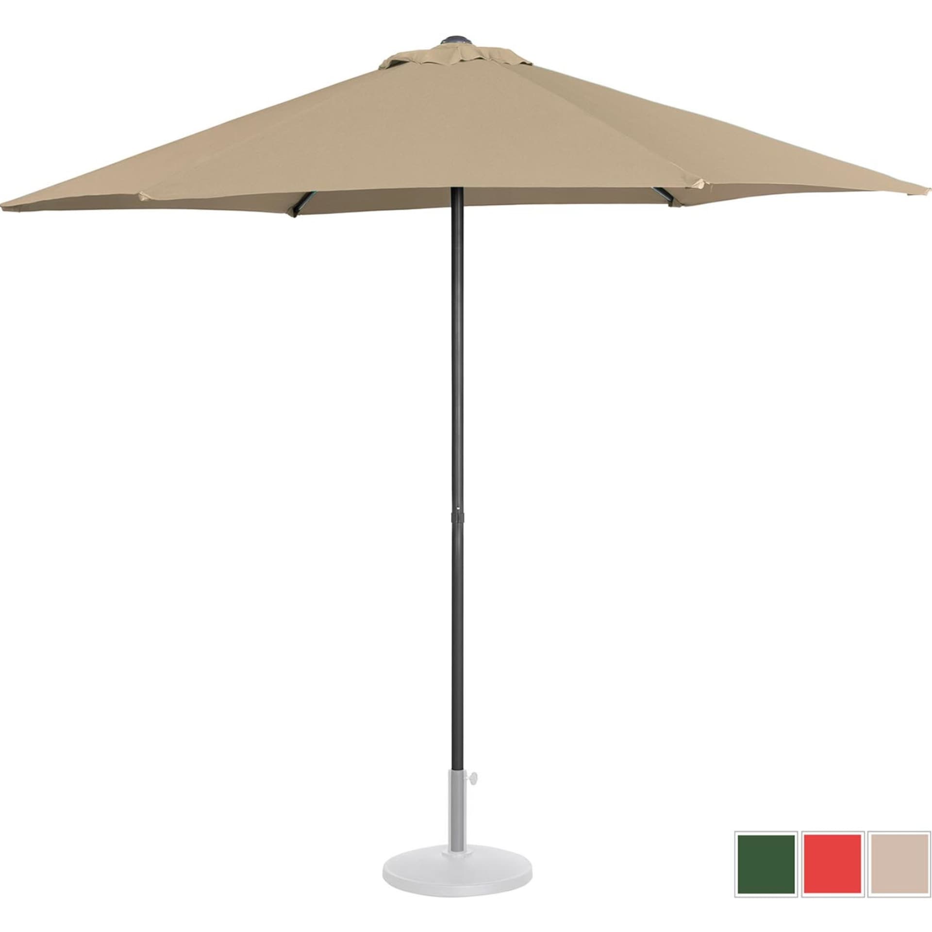 

Parasol ogrodowy tarasowy okrągły śr. 270 cm szarobrązowy