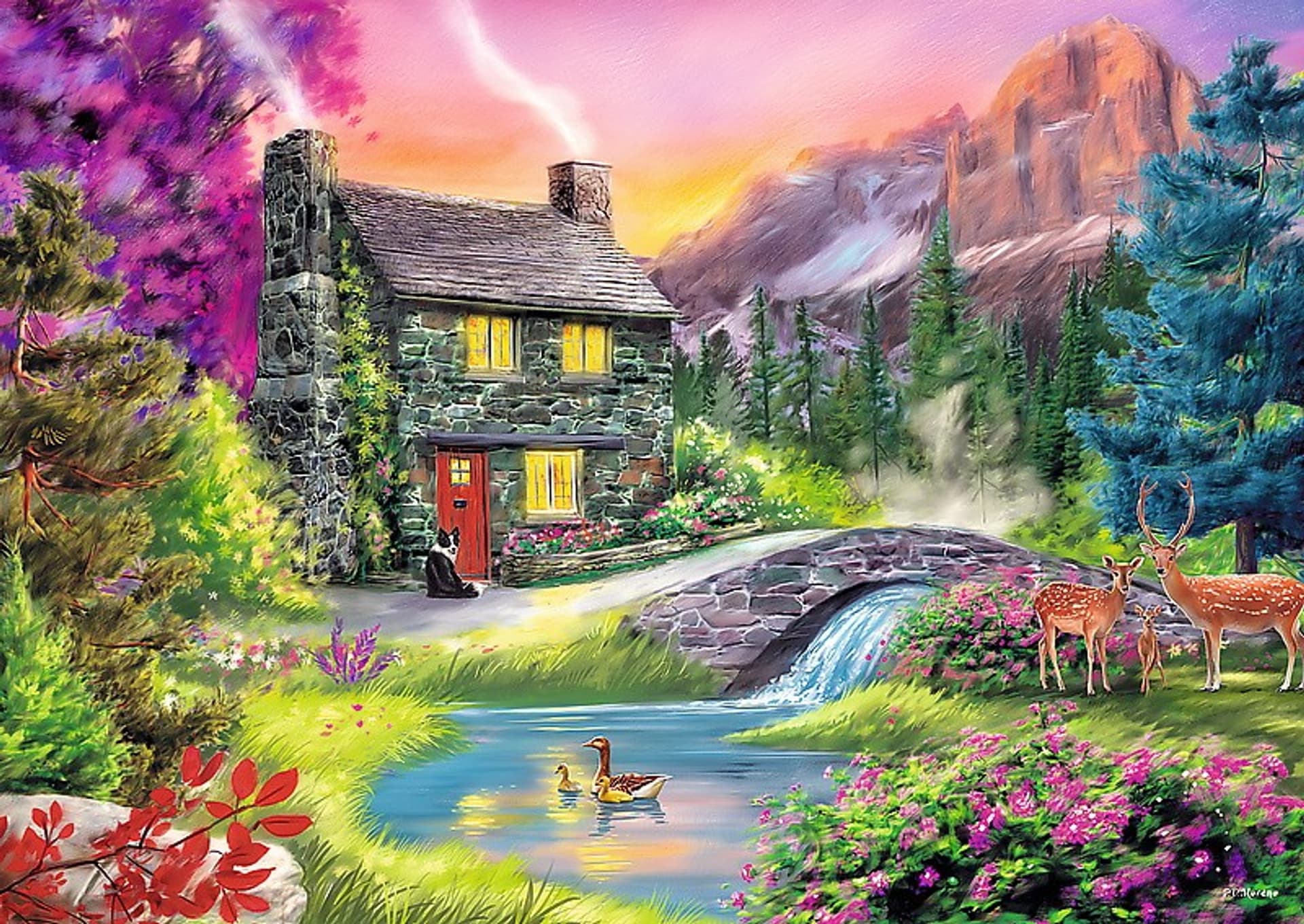 

Puzzle 500 elementów - Górska sielanka