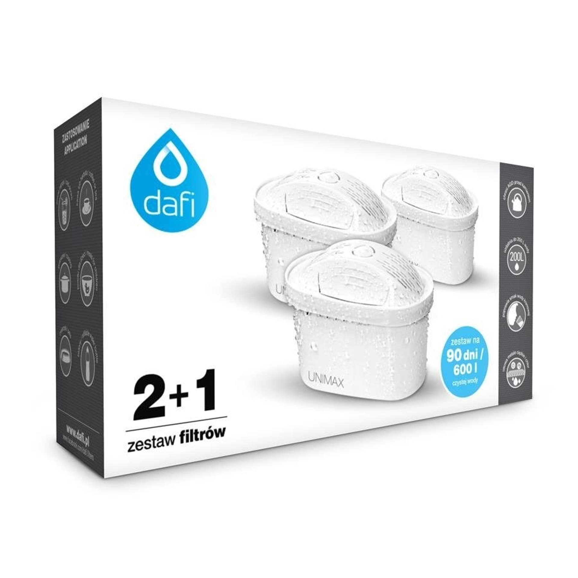

Filtr wkład Dafi Unimax 2+1 (box)