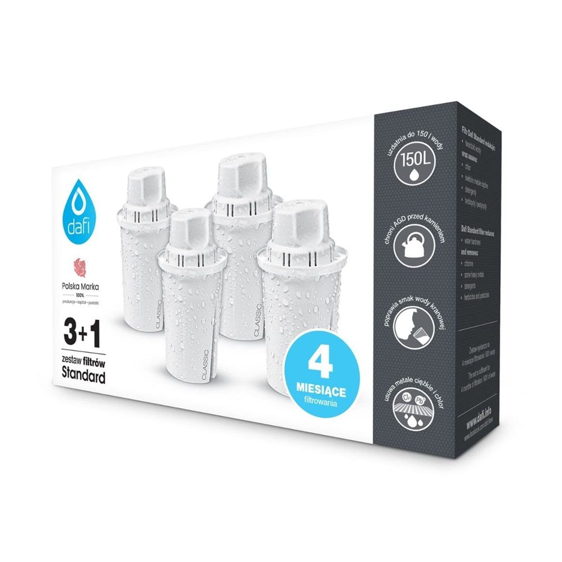 

Filtr wkład Dafi Classic 4szt. (box)