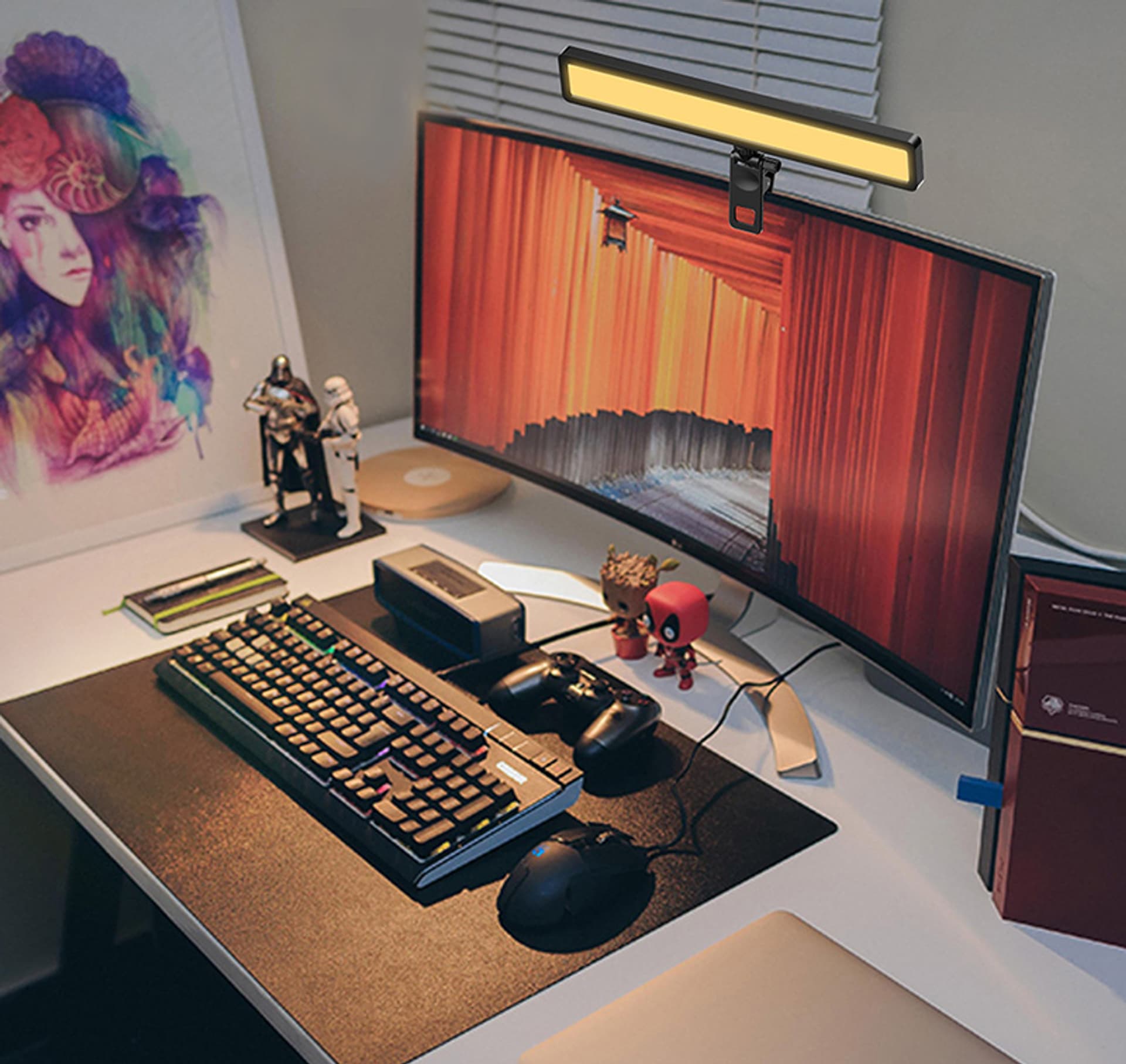

Lampka USB do monitora 28cm ze statywem APL-FL06