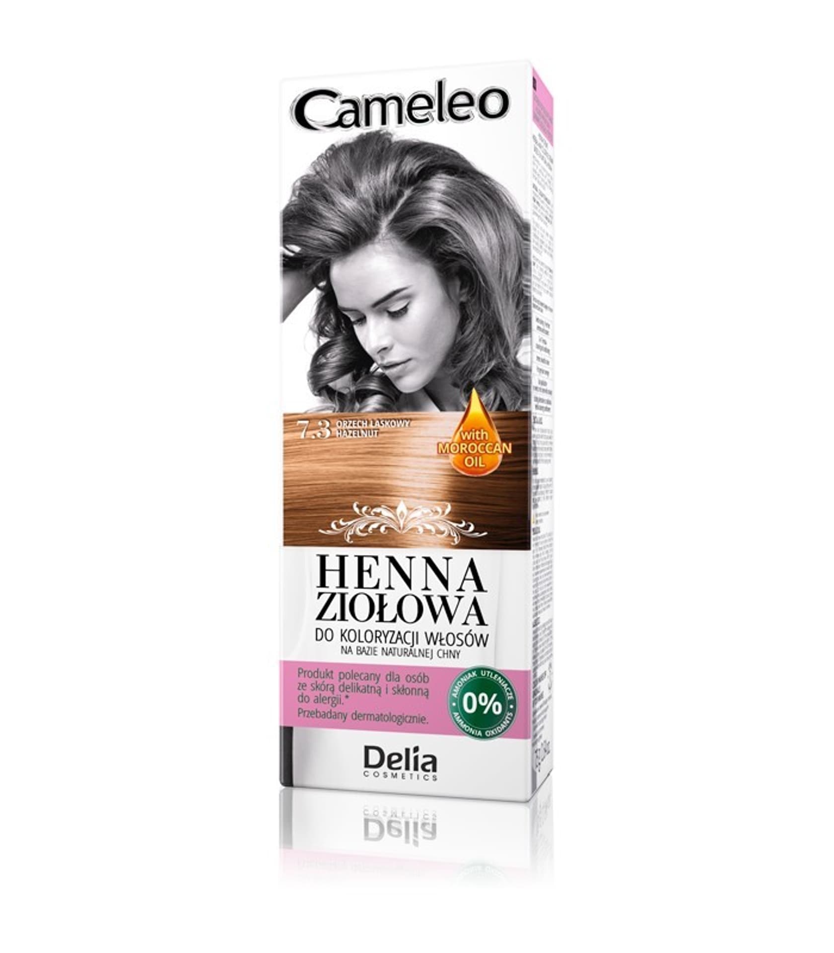 

Delia Cosmetics Cameleo Henna Ziołowa nr 7.3 orzech laskowy 75g