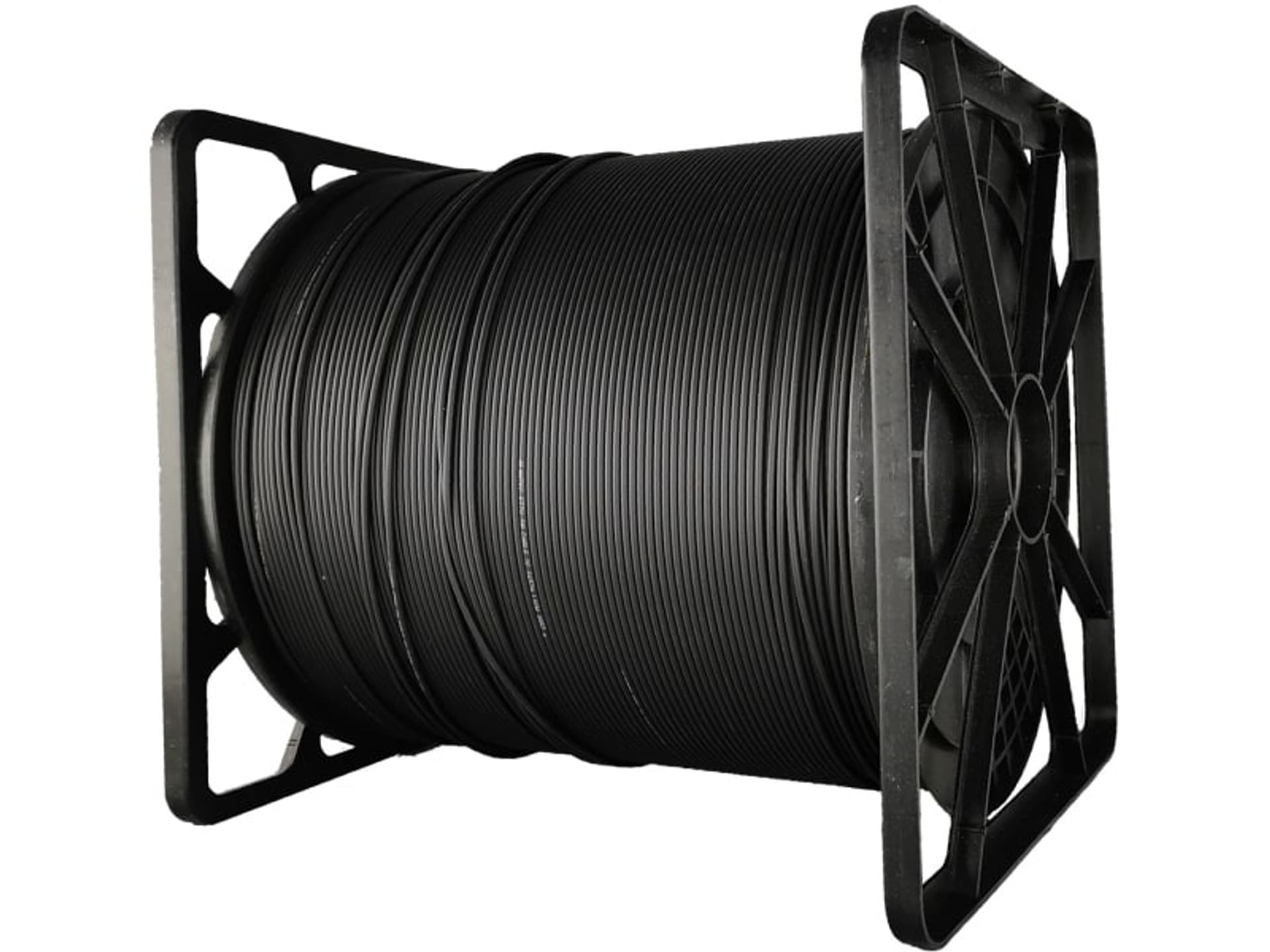 

Kabel światłowodowy OS2 FTTH płaski SM 2J 9/125 LSOH Czarny 1000m
