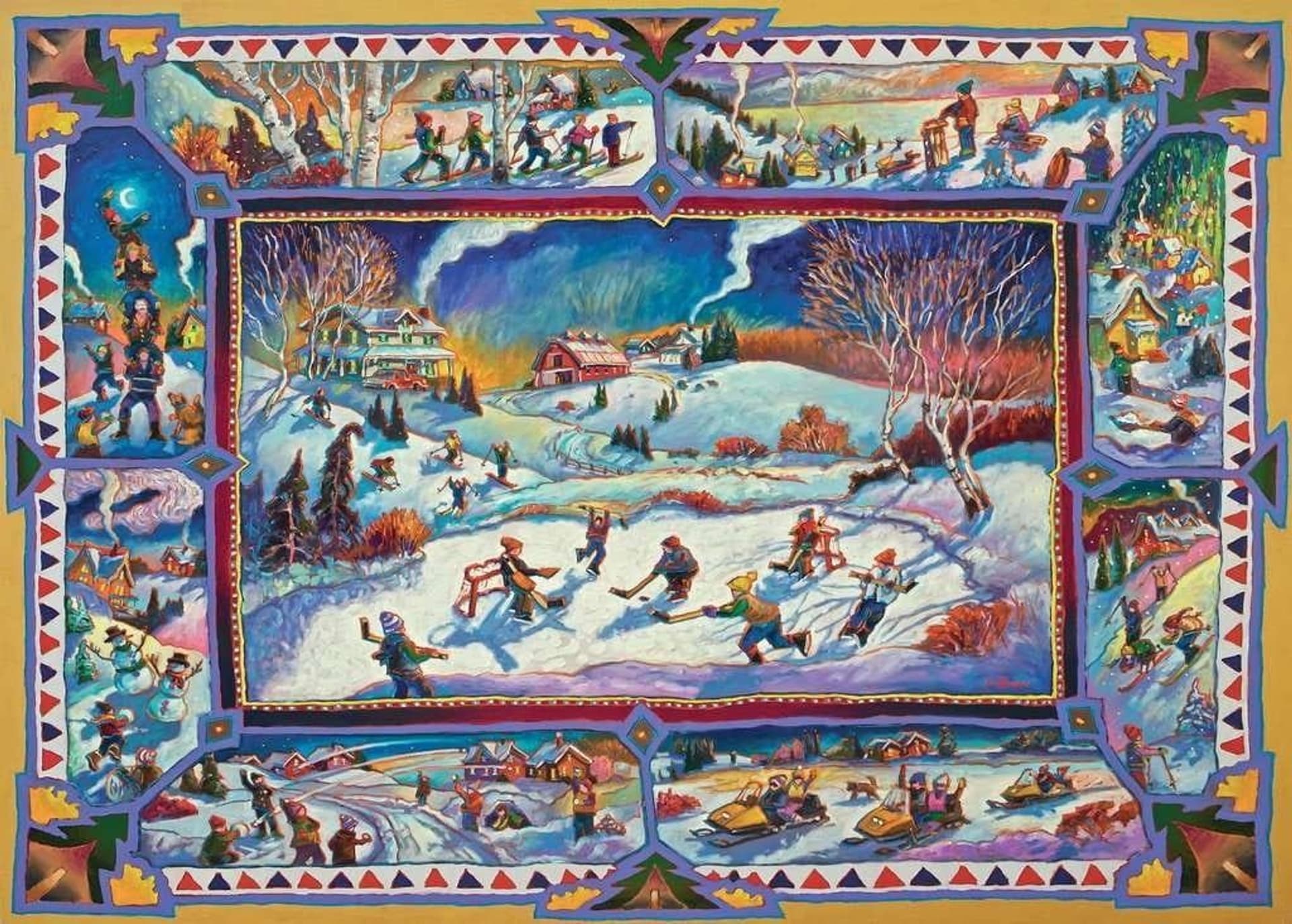 

Puzzle 2D 1000 elementów Kanadyjska zima