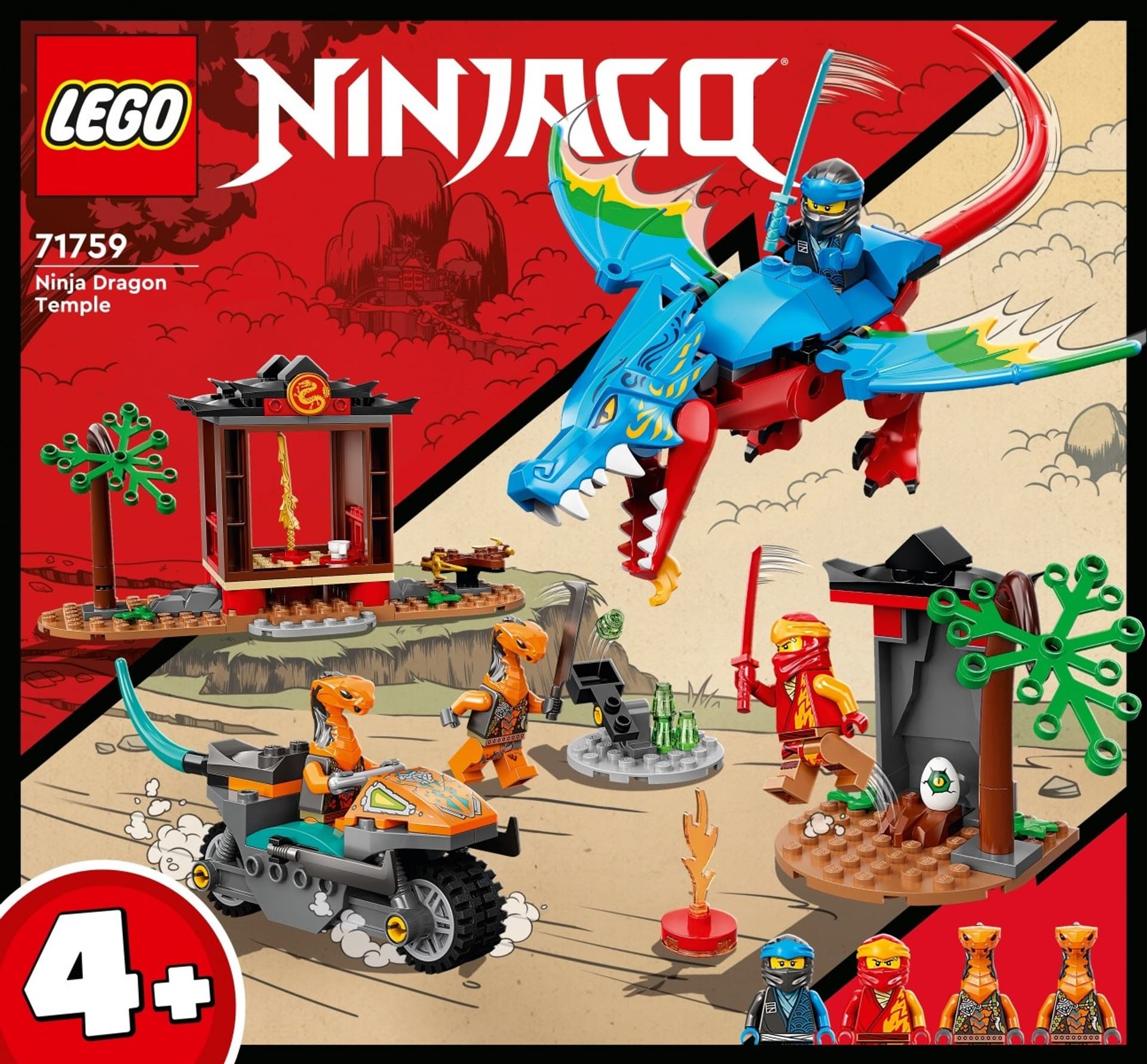 

Klocki Ninjago 71759 Świątynia ze smokiem ninja