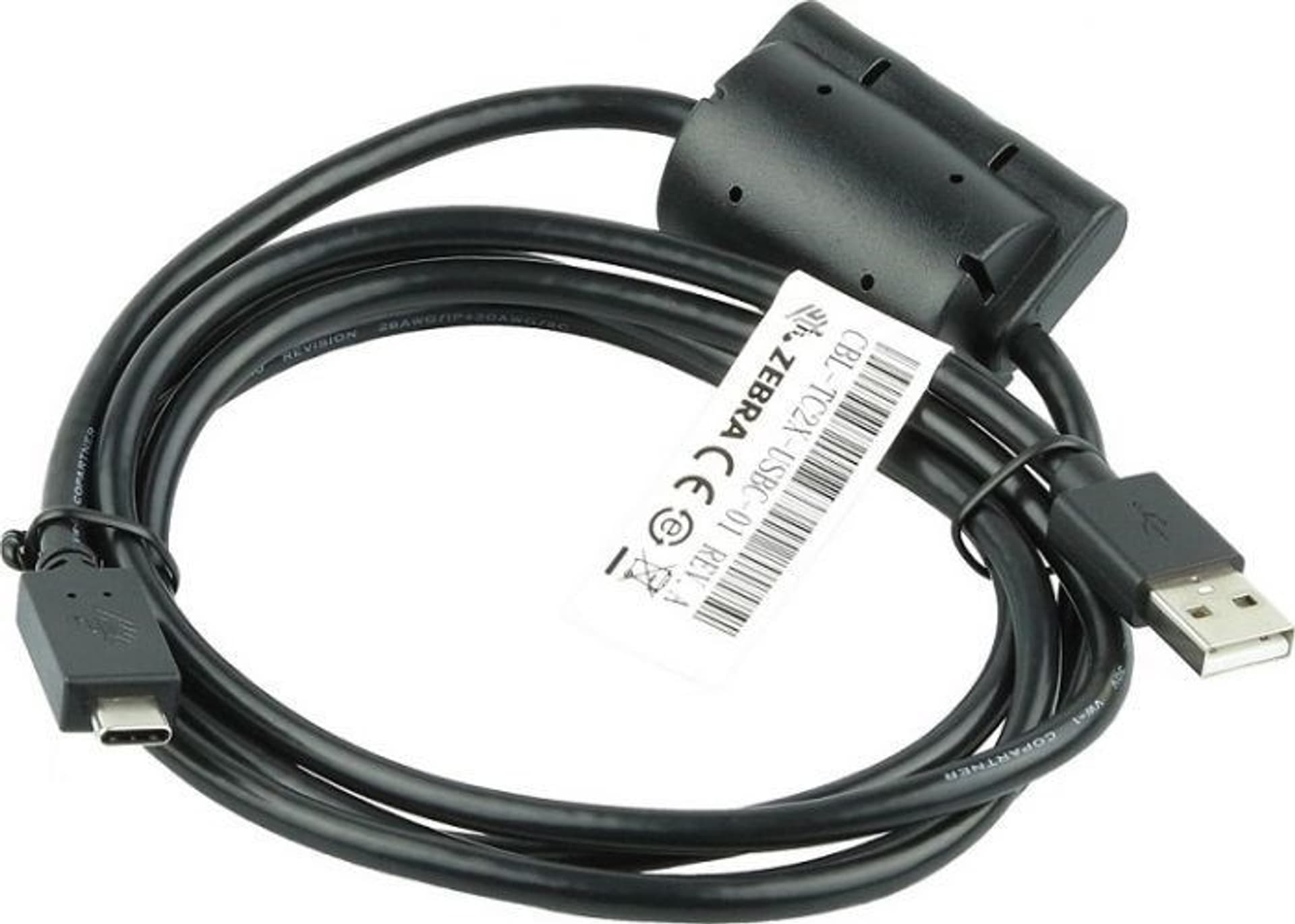 

Kabel komunikacyjno-ładujący USB-C do terminala ZEBRA CBL-TC2X-USBC-01 (TC20/25/TC21/TC26 bez zasilacza (PWR-WUA5V12W0EU) oraz stacji dokującej MC9300)