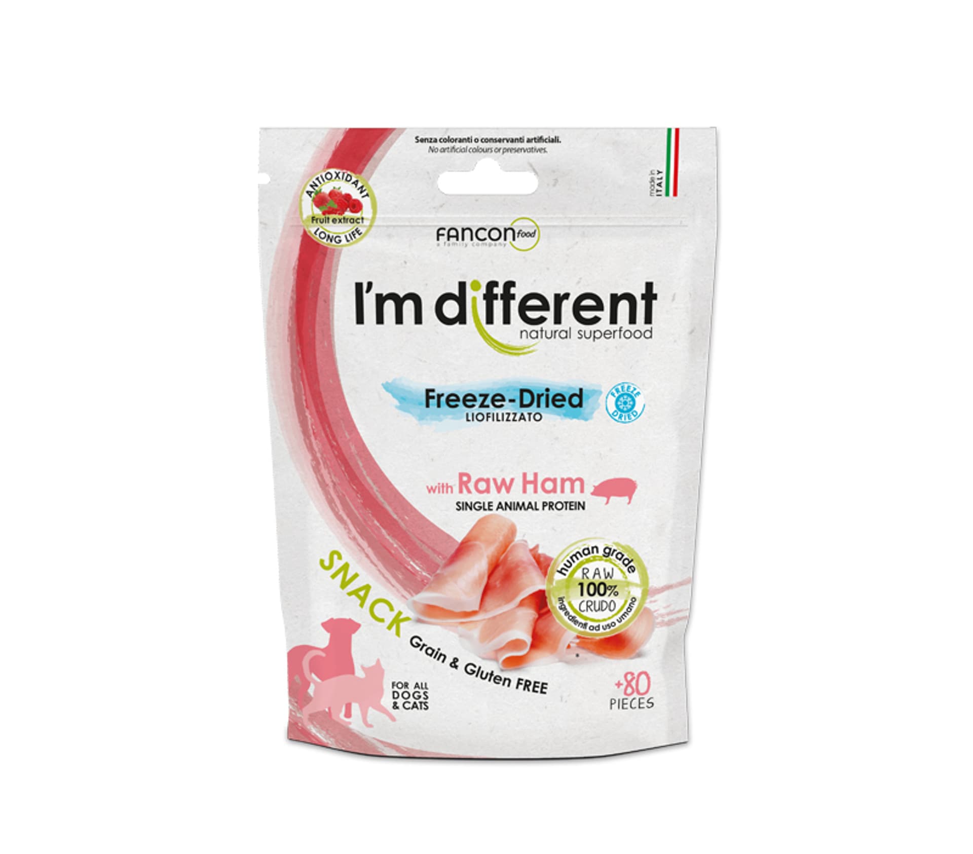 

I'M DIFFERENT Liofilizowana przekąska - Szynka 40g