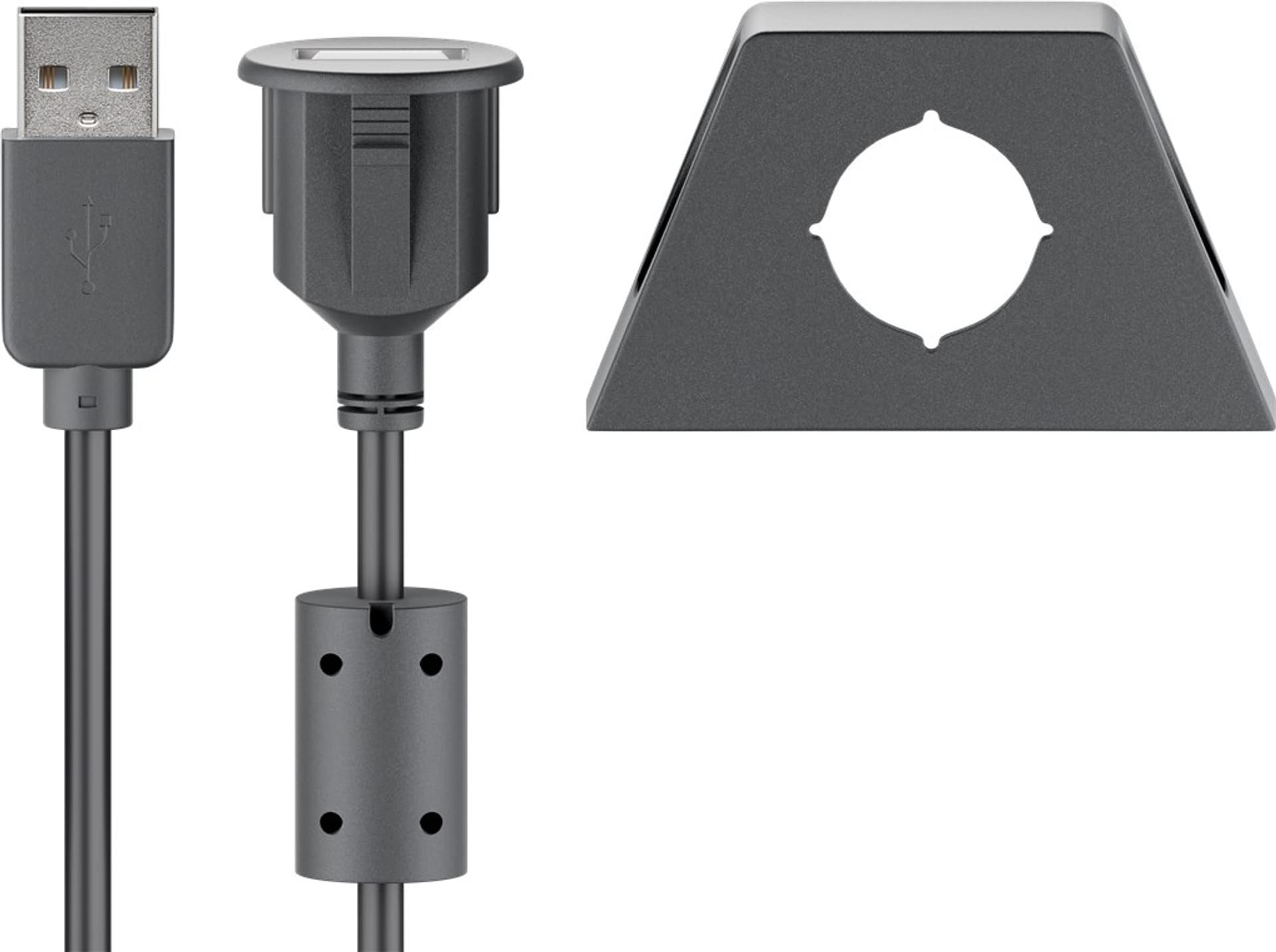 

Przedłużacz USB 2.0 ze stałym montażem Goobay 1,2m