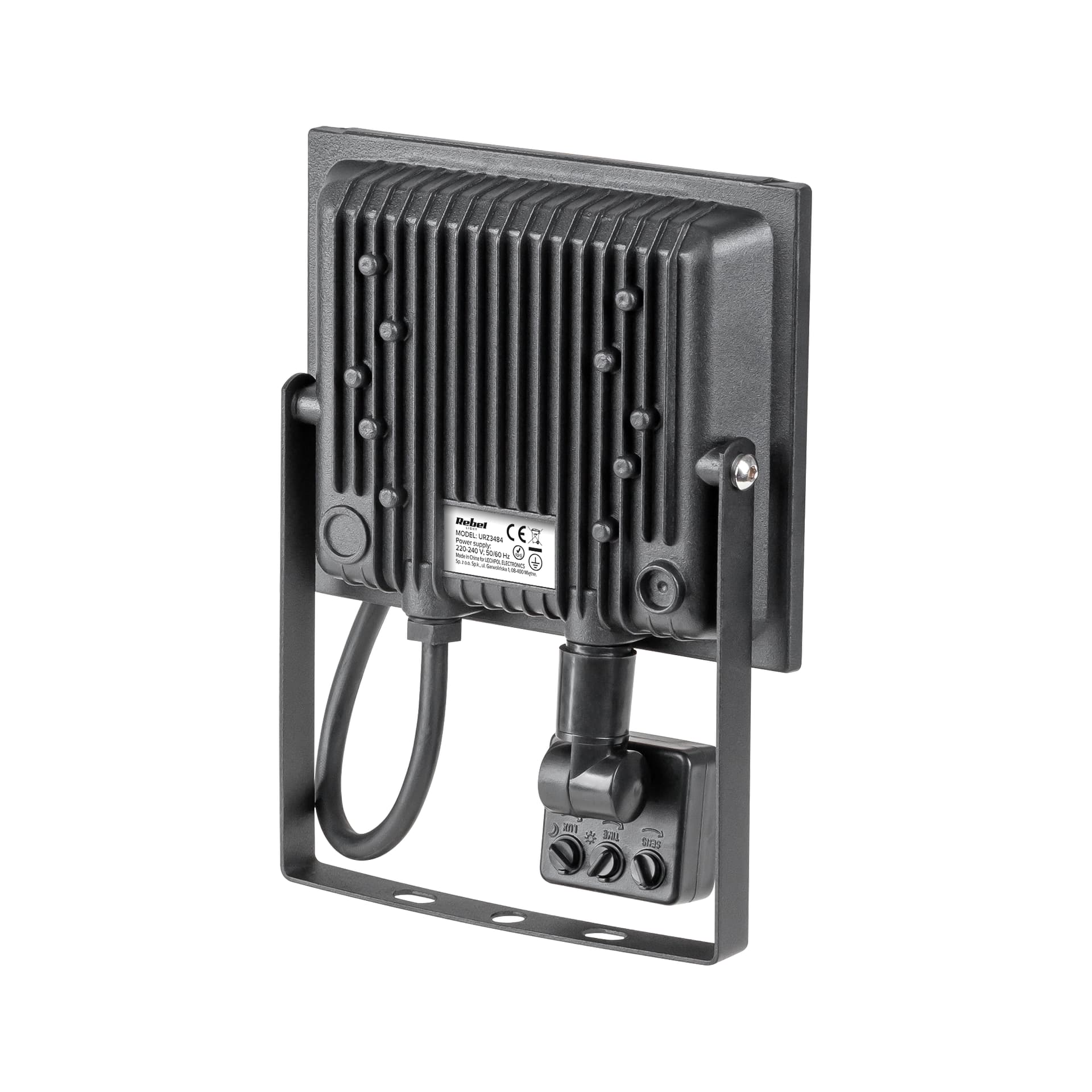 

Reflektor LED Rebel 20W z sensorem zmierzchu i ruchu 4000K (28x2835 SMD), 230V, 28x2835 smd)/230