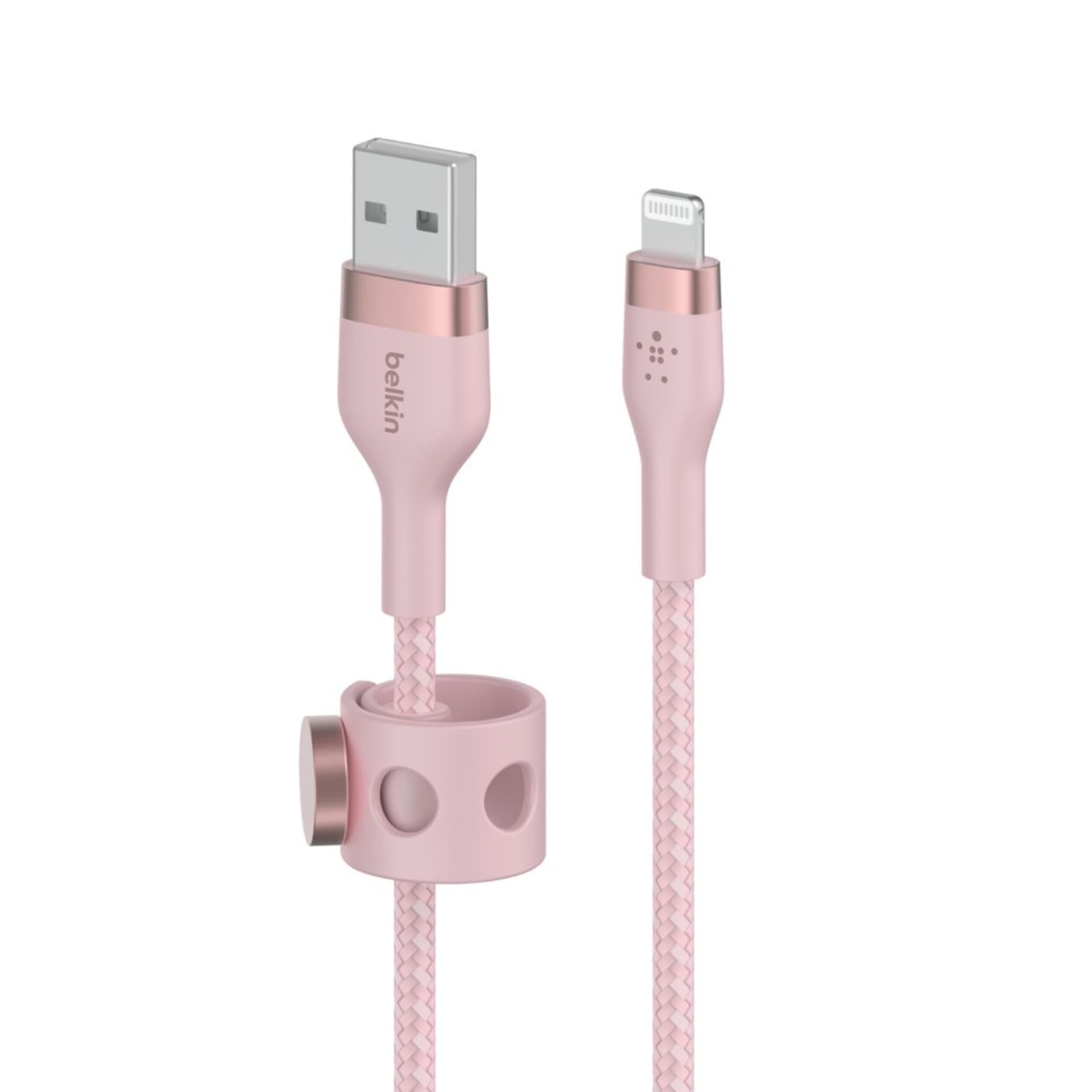 

Kabel BoostCharge USB-A do Lightning silikonowy 2m, różowy