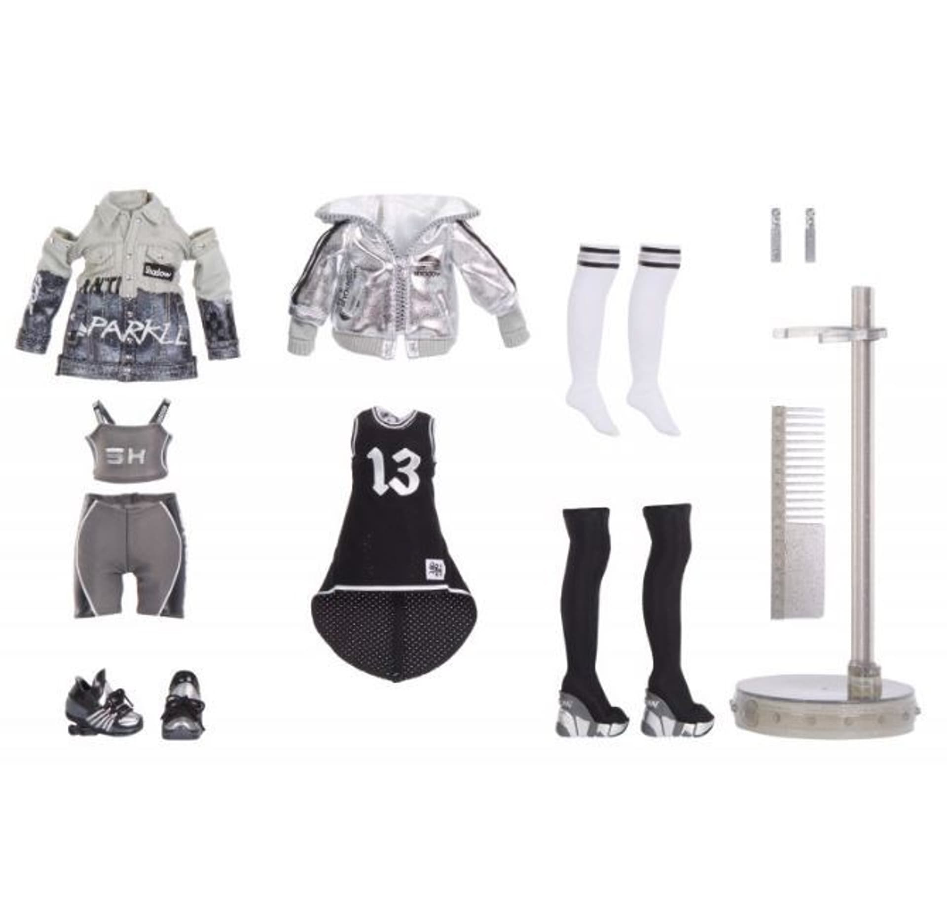 

Lalka RAINBOW HIGH Shadow High Nicole Steel szara