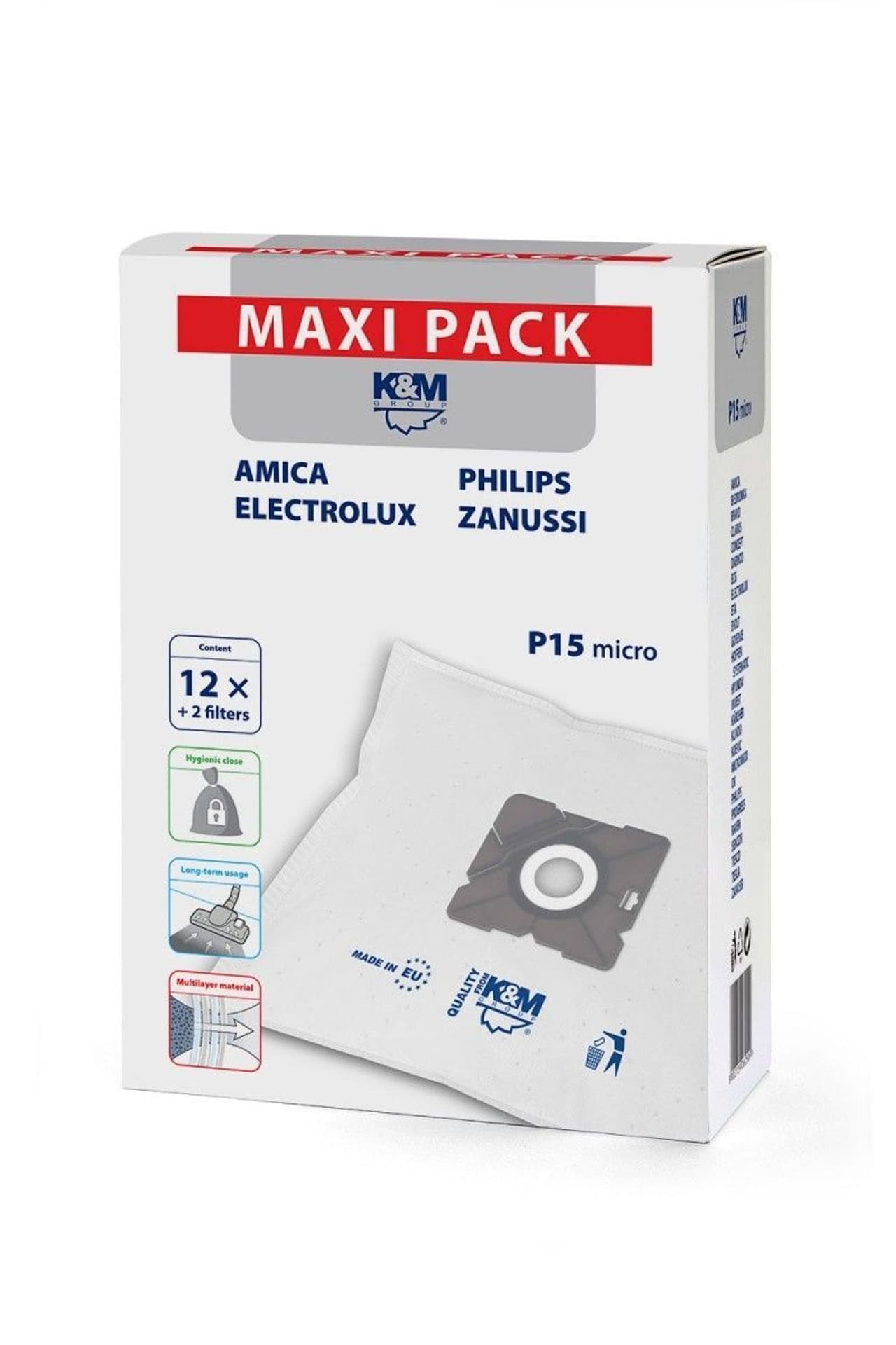 

Worki do odkurzacza P15/maxi 12 sztuk