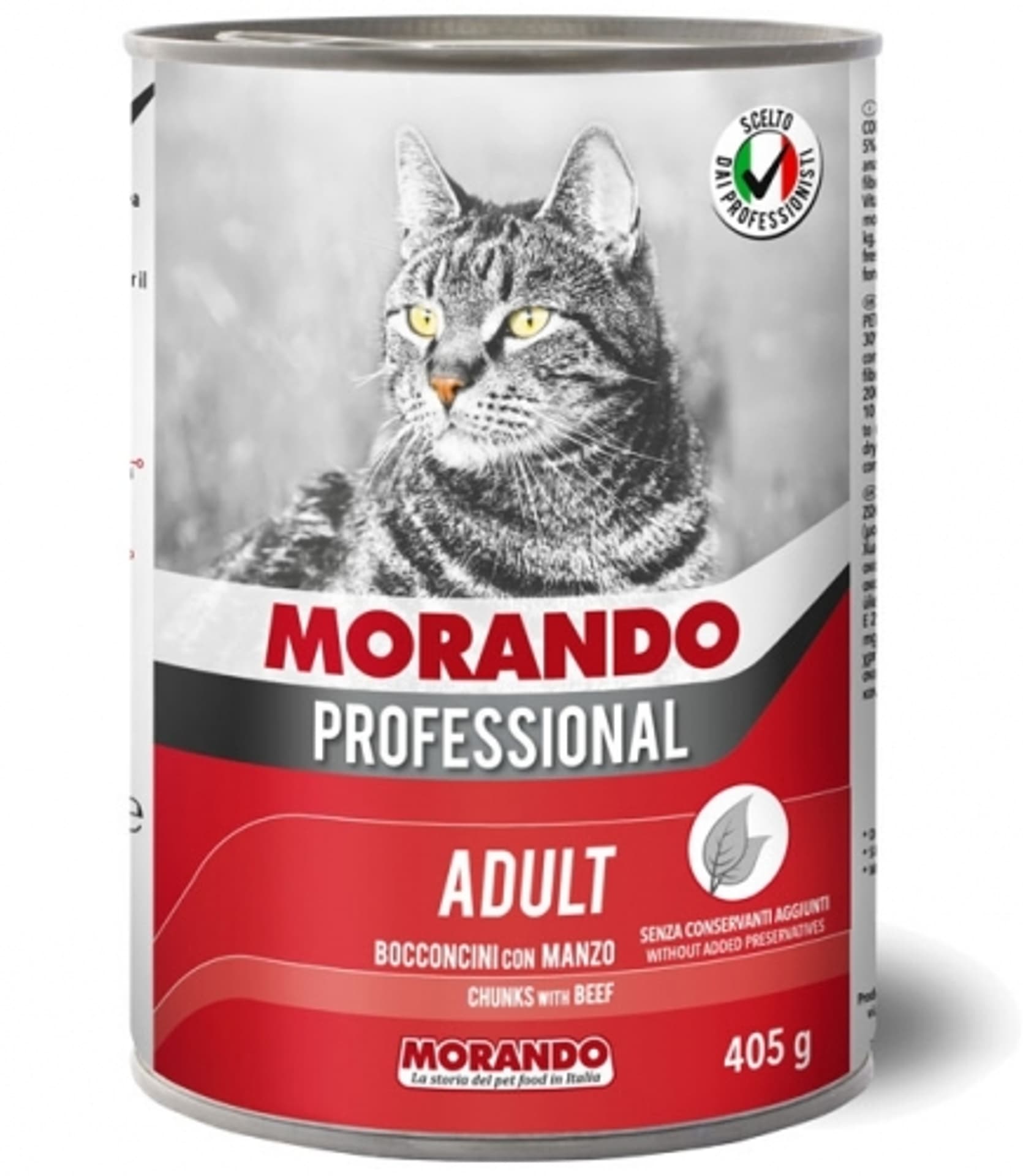 

MORANDO PRO KOT Kawałki z wołowiną 405g