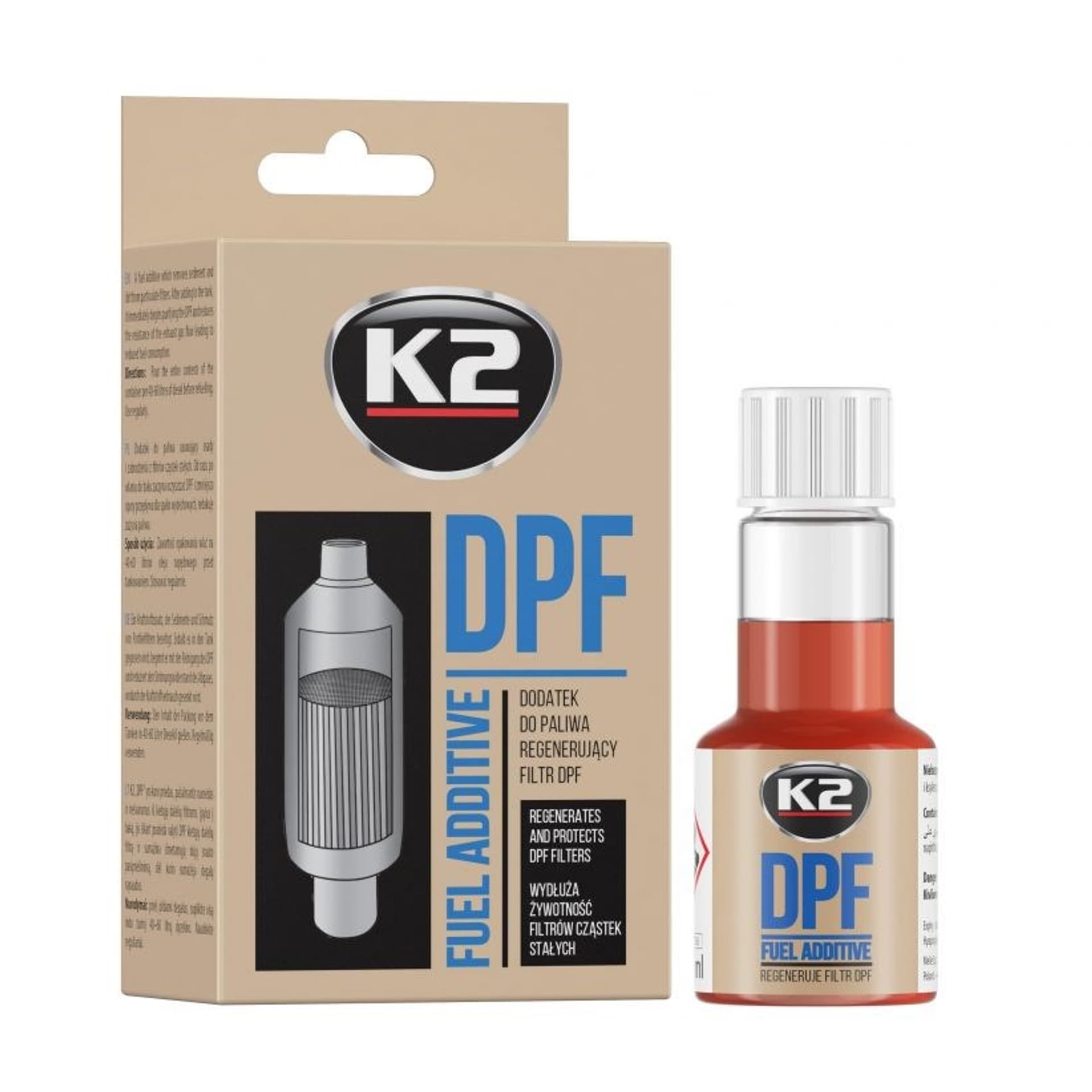 

K2 DPF 50ML - dodatek do czyszczenia filtra DPF