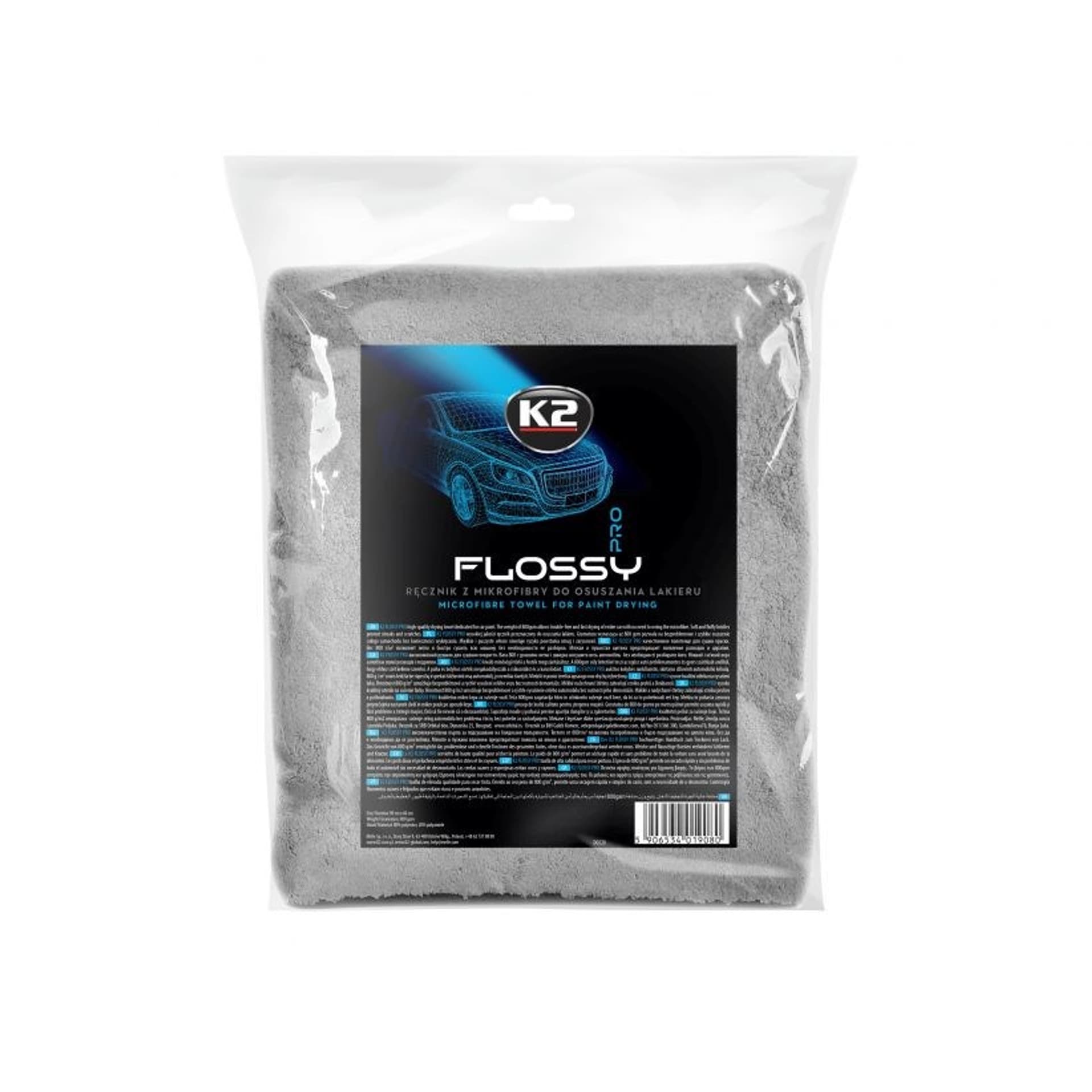

K2 FLOSSY 60x90 800 gsm - ręcznik do osuszania lakieru