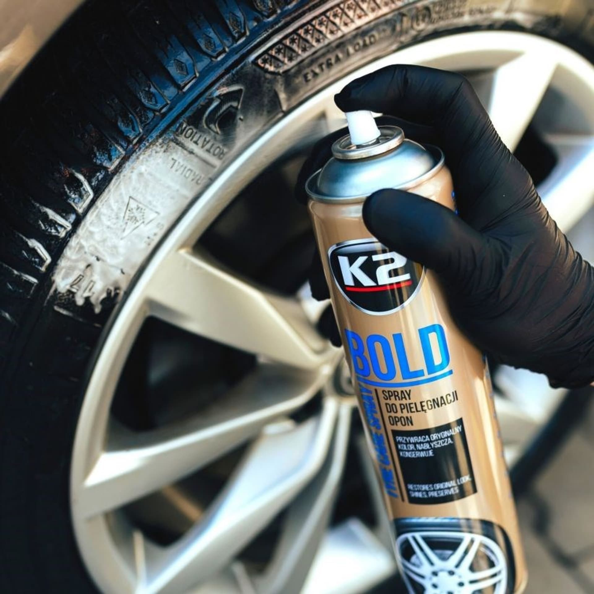 

K2 BOLD 600ml - preparat do nabłyszczania i konserwacji opon