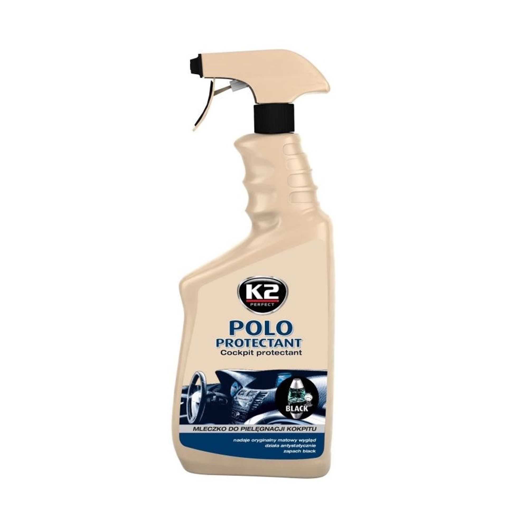 

K2 POLO PROTECTANT 770ml ATOM. BLACK MAN - środek do deski rozdzielczej