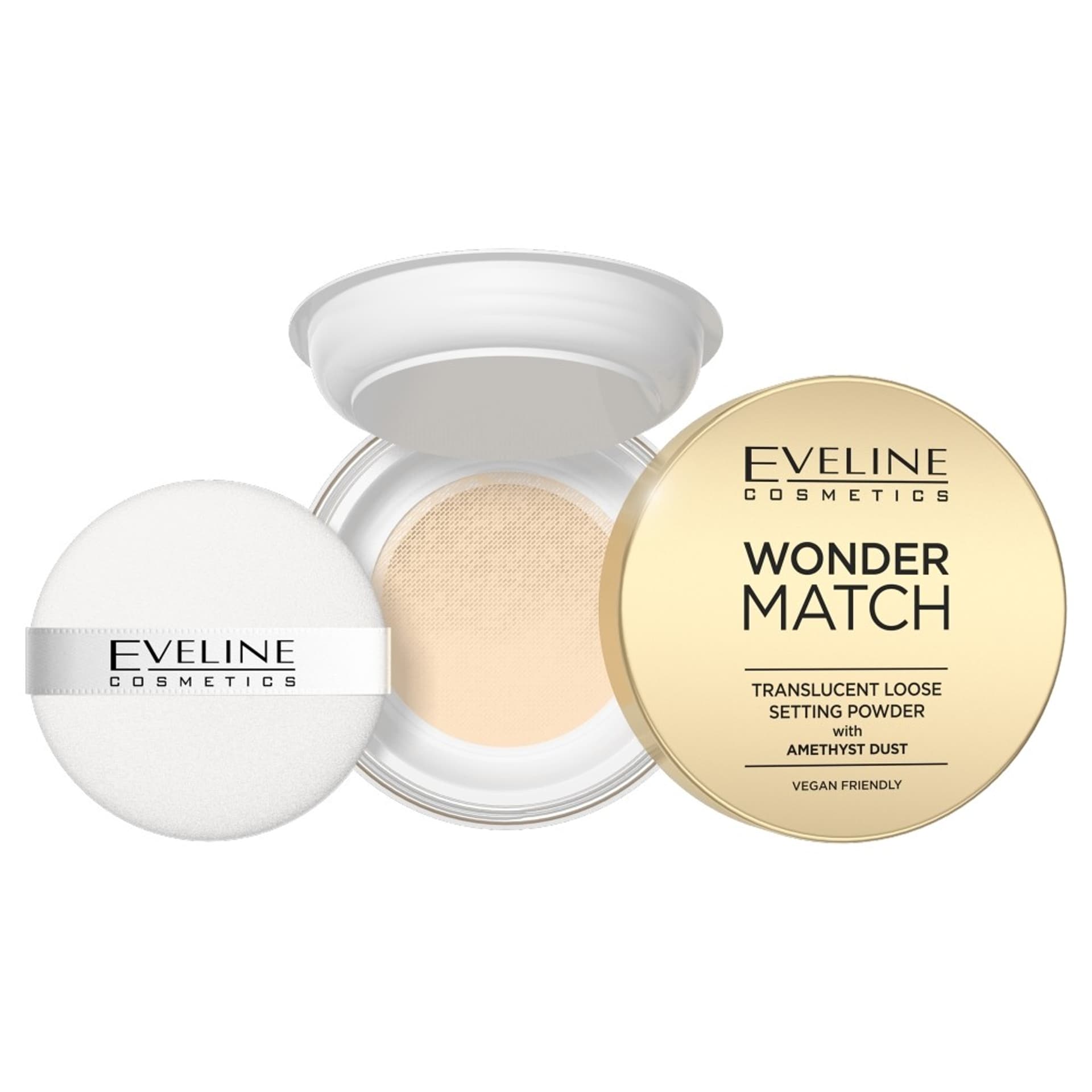 

Eveline Wonder Match Puder sypki utrwalający z ametystowym pyłem 6g