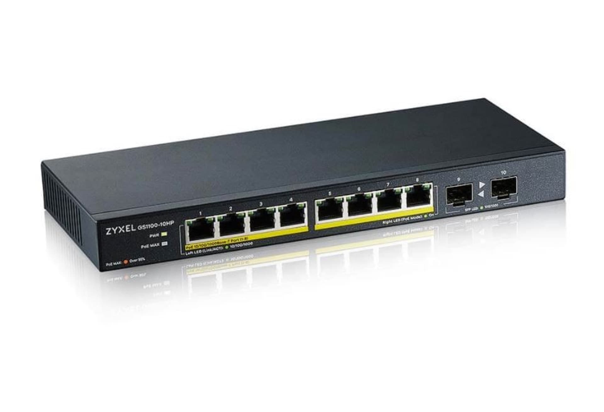 

Przełącznik GS1100-10HP-EU0102F 120W PoE 8xGigabit 2xFiber Uplilk Switch