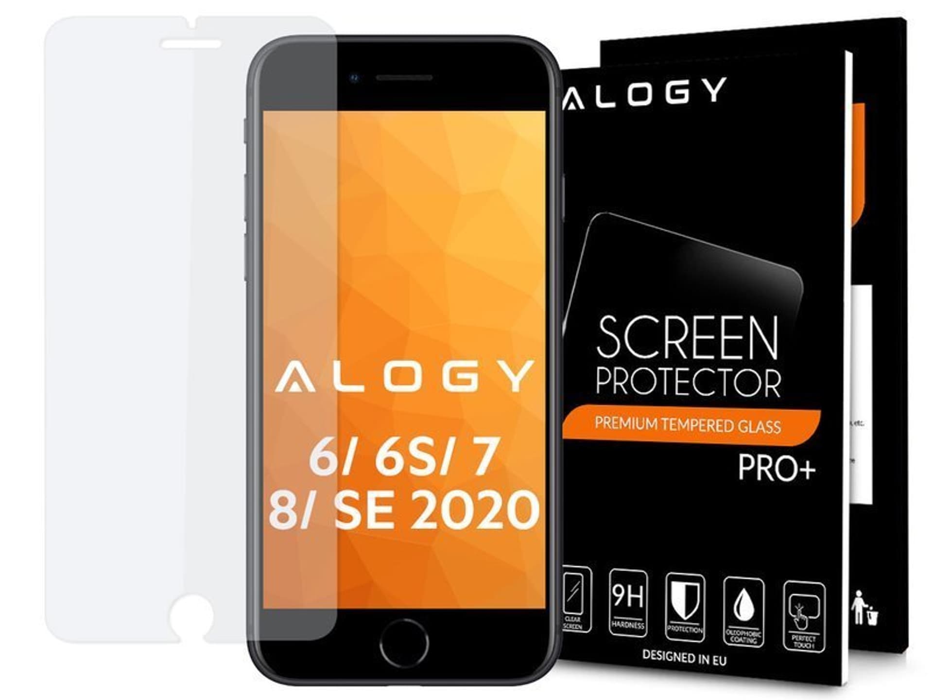 

Szkło hartowane Alogy na ekran Apple iPhone 6, 6S, 7, 8, SE 2022/2020