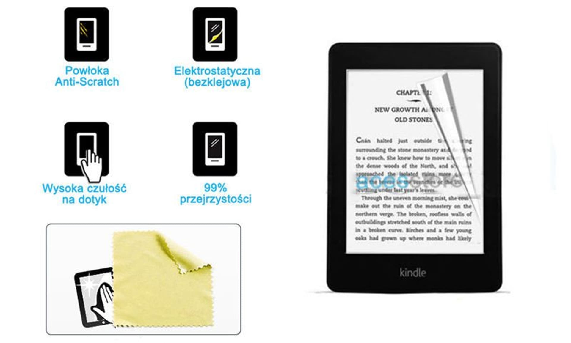 

Folia ochronna na ekran do Kindle Paperwhite