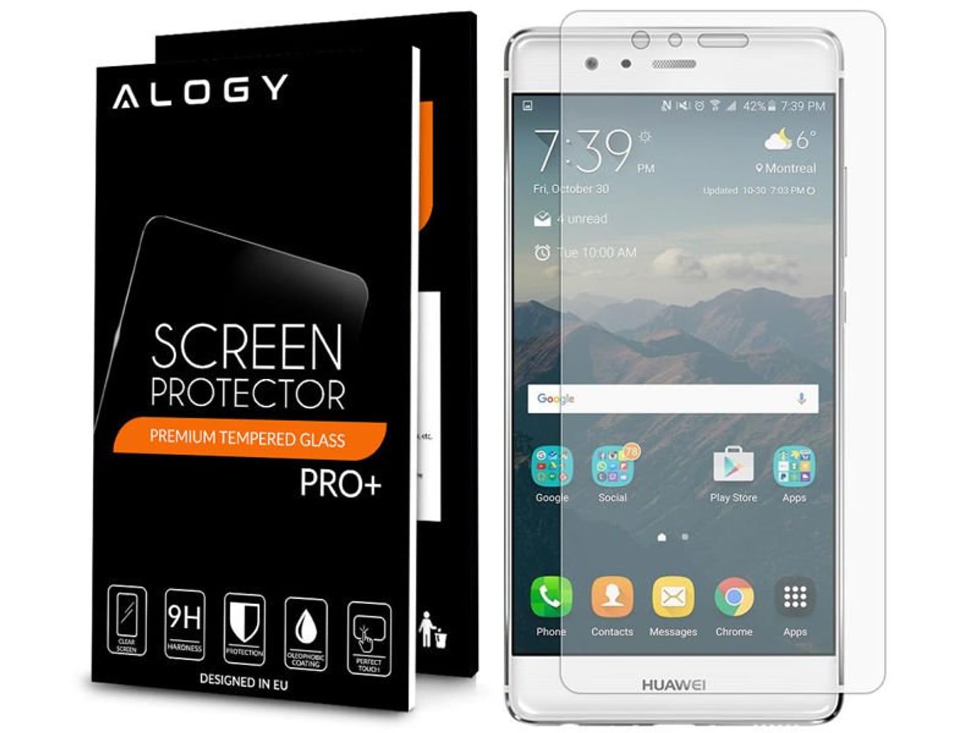 

Szkło hartowane Alogy na ekran do Huawei P9