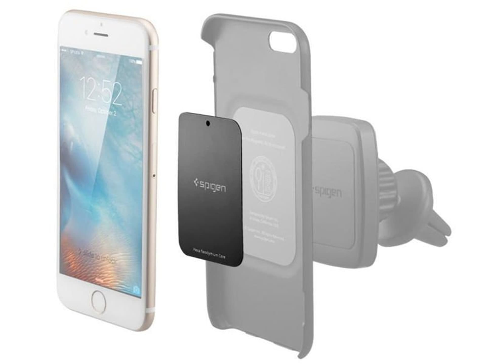 

Spigen Kuel Metal Plates 4x Mocne blaszki do uchwytów Black