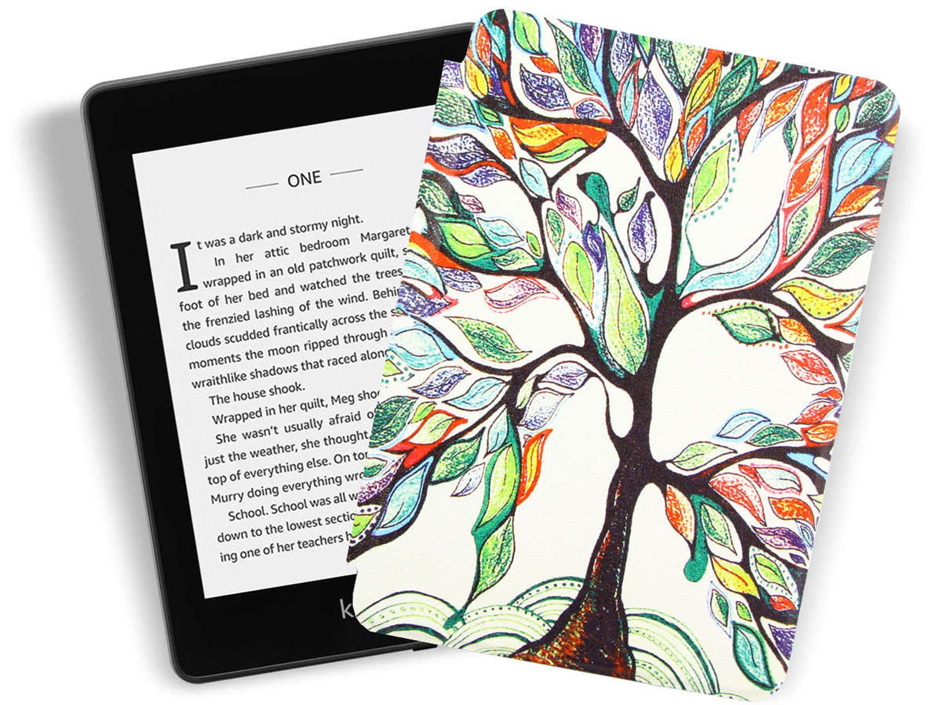 

Etui Alogy Smart Case do Kindle Paperwhite 4 2018/ 2019 Kolorowe drzewko