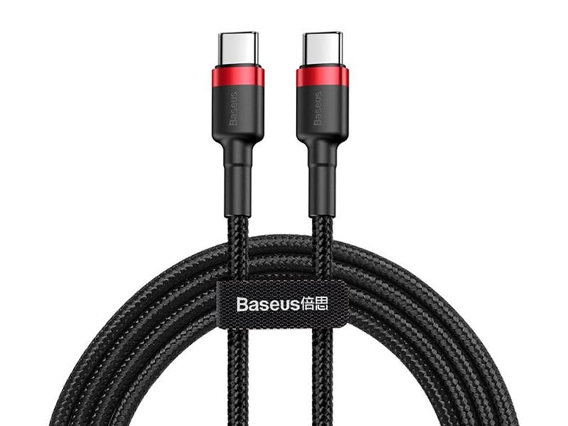 

Kabel usb-c do usb-c pd baseus cafule pd 2.0 qc 3.0 60w 200 cm (czarno-czerwony)