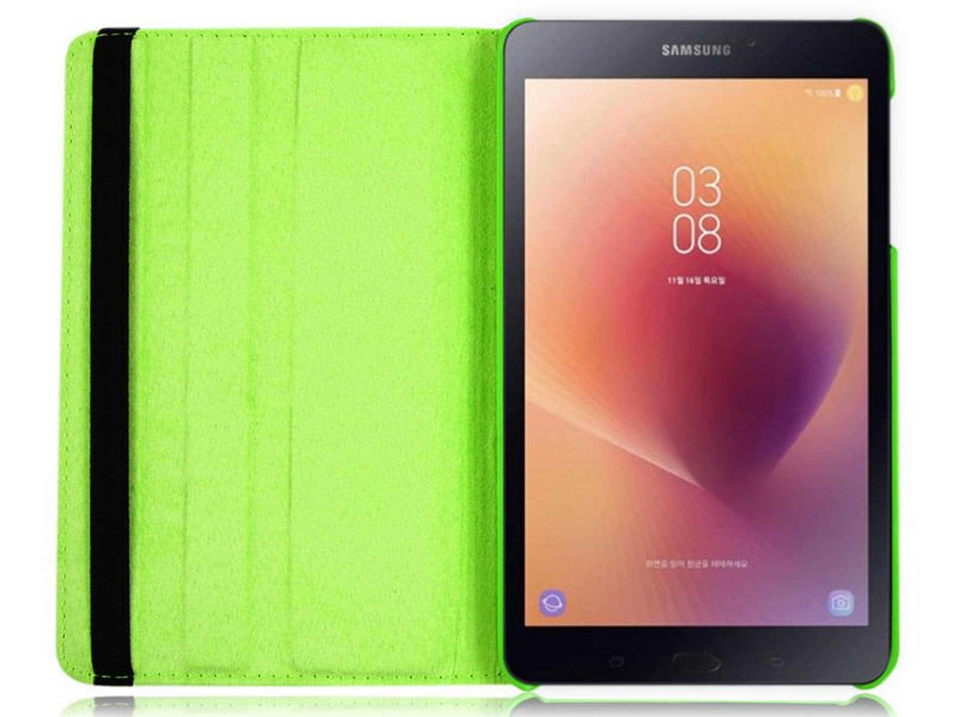 

Etui obrotowe Alogy 360 do Samsung Galaxy Tab A 8.0 T380/ T385 zielone