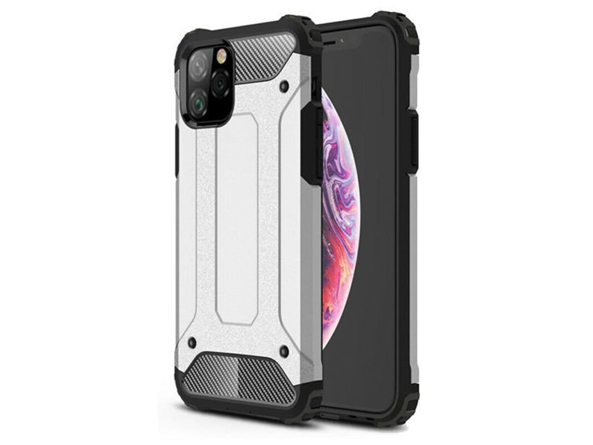 

Etui Alogy Hard Armor do Apple iPhone 11 Pro Max srebrne