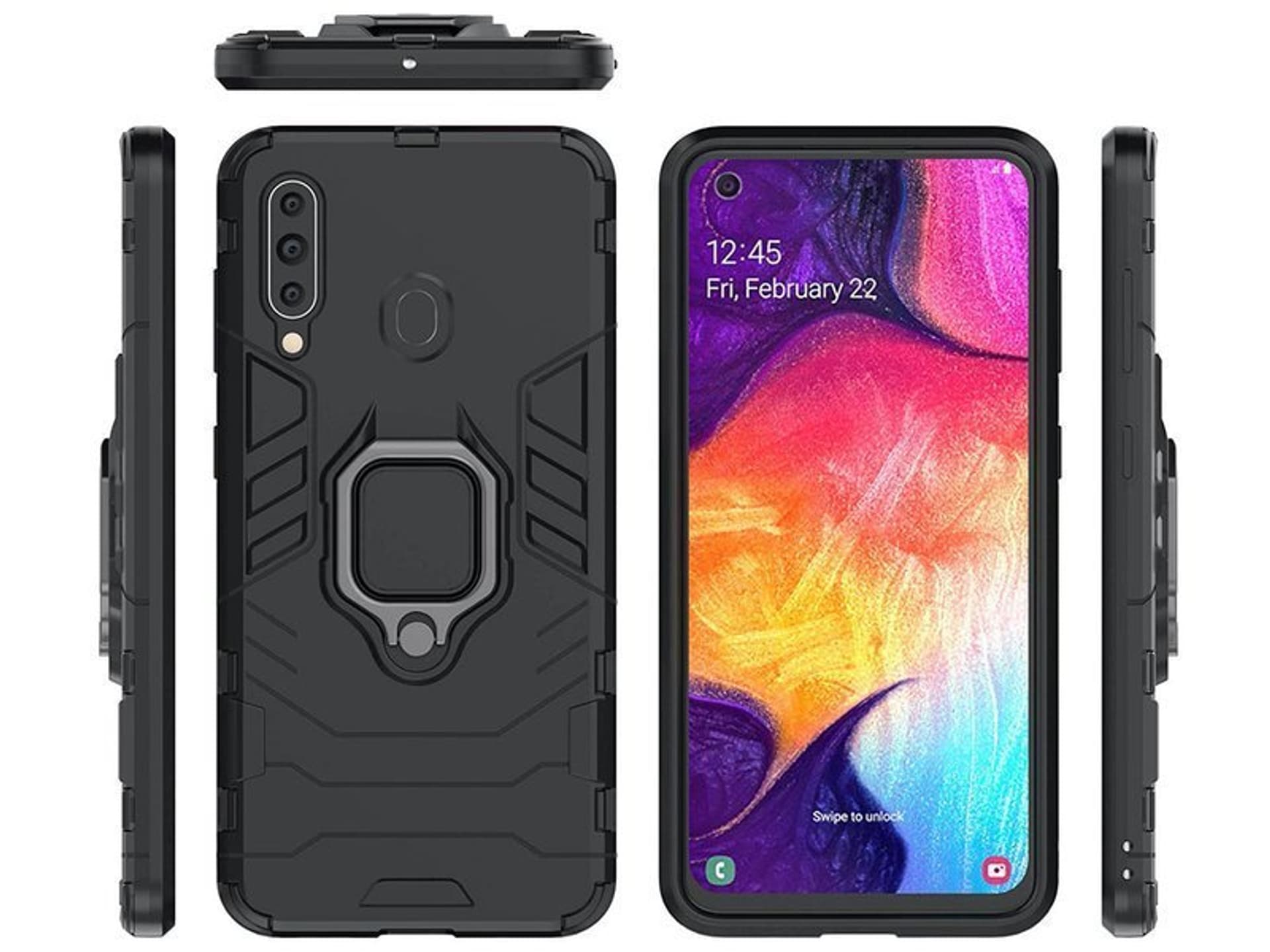 

Etui Alogy Stand Ring Armor do Samsung Galaxy A60/M40 czarne