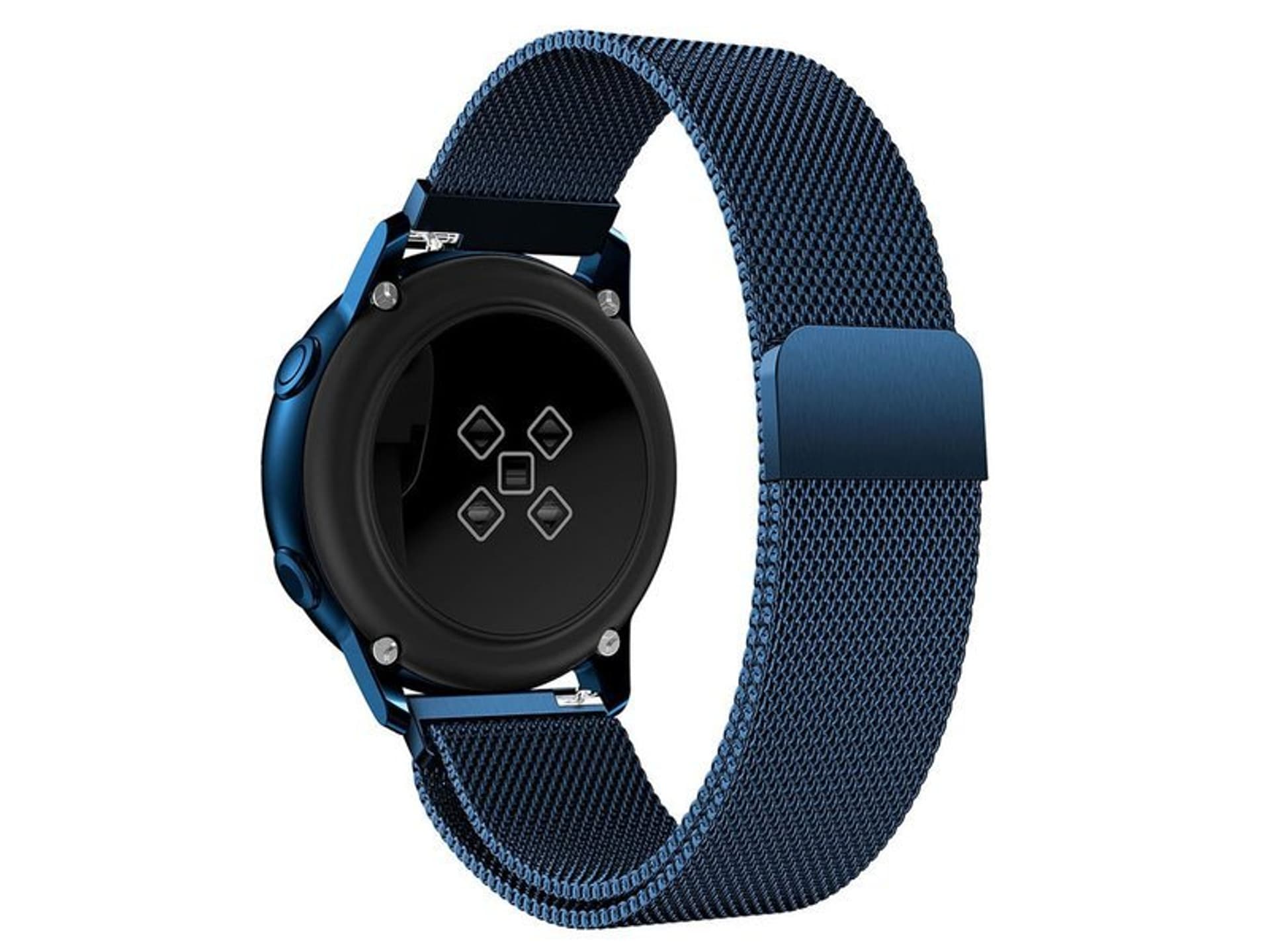 

Bransoleta Milanese pasek Alogy stal nierdzewna do smartwatcha 20mm Granatowa