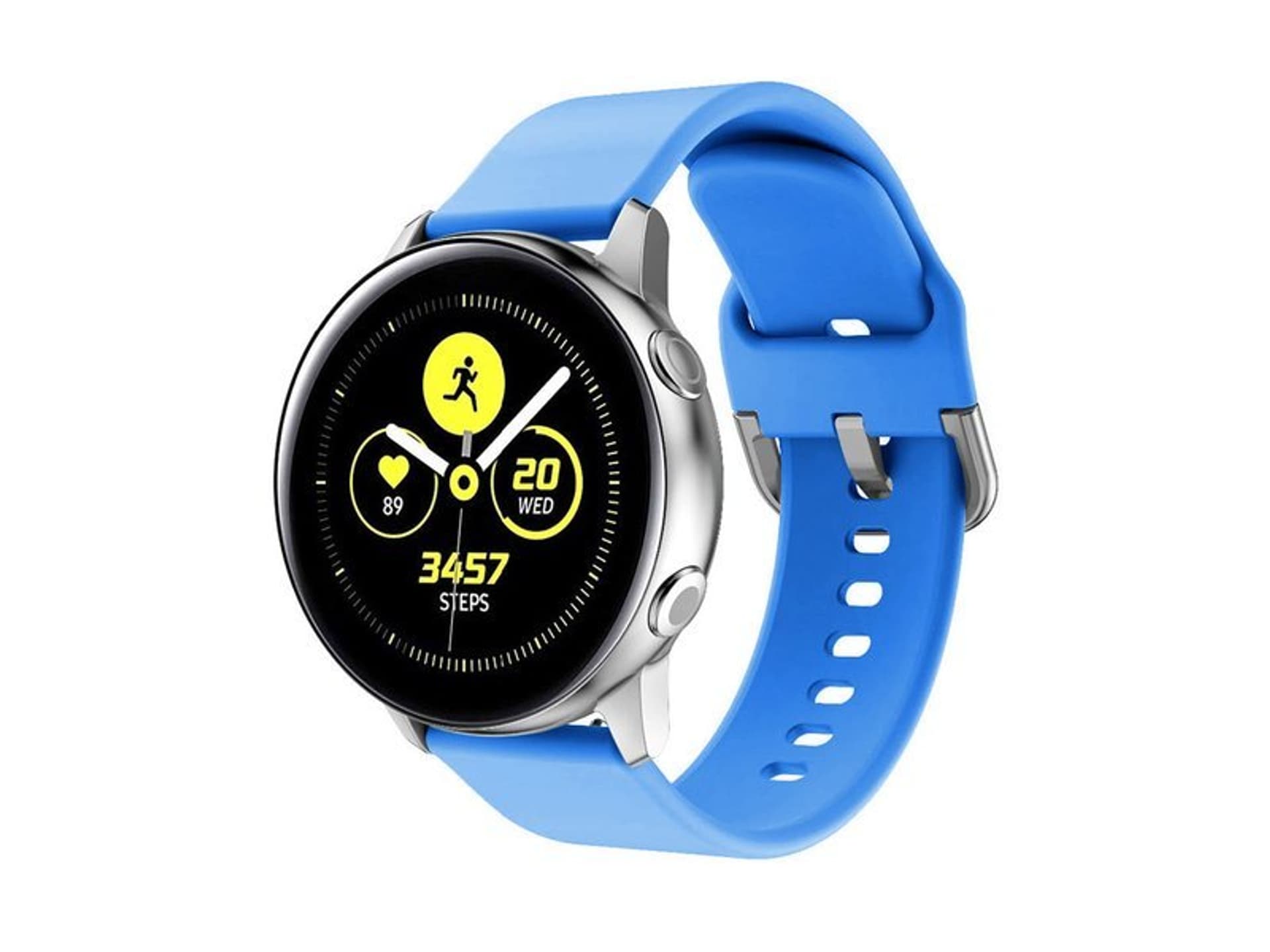 

Gumowy Uniwersalny pasek sportowy Alogy soft band do smartwatcha 20mm Niebieski