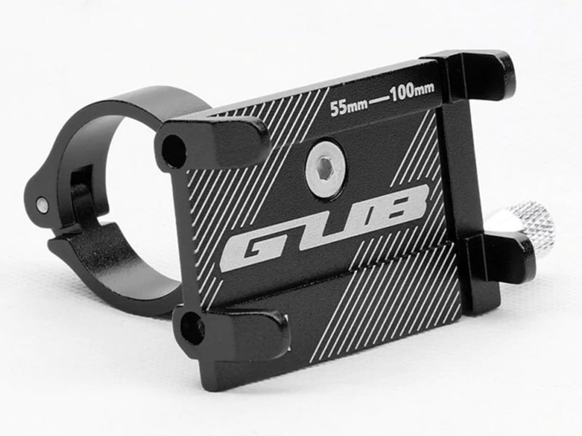 

Uchwyt rowerowy motocyklowy GUB G-81 na telefon smartfon aluminiowy czarny