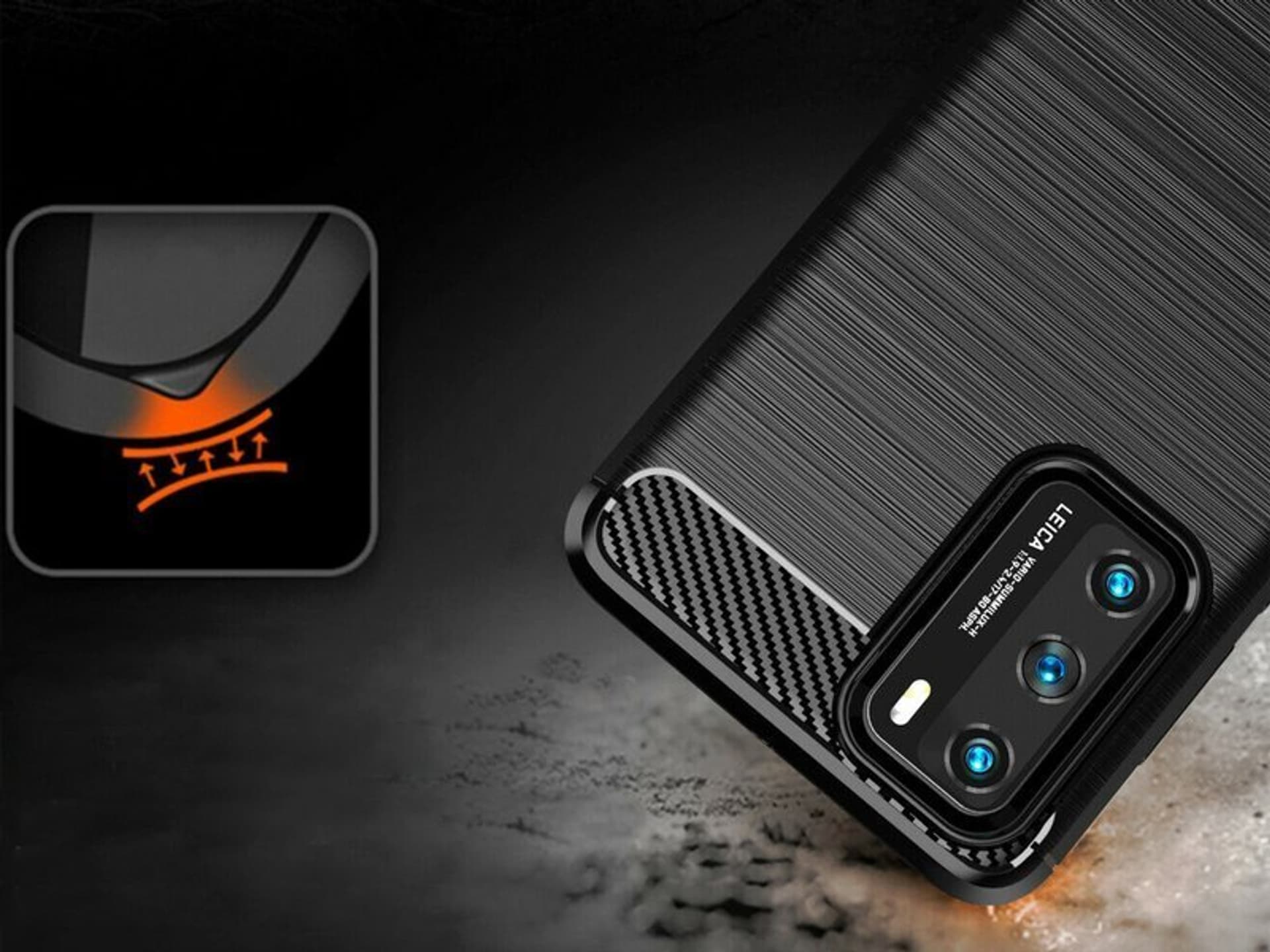 

Etui Alogy Rugged Armor do Huawei P40 czarne