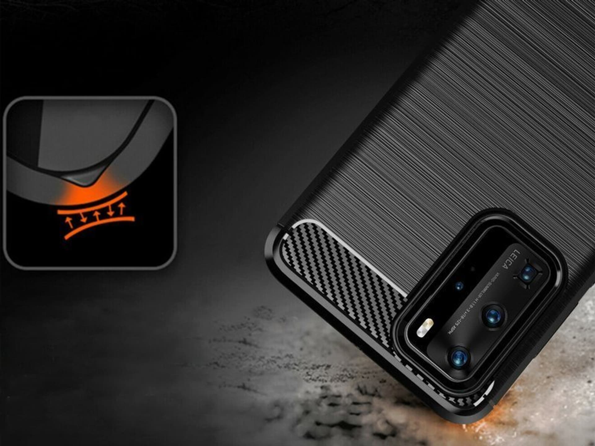 

Etui Alogy Rugged Armor do Huawei P40 Pro czarne