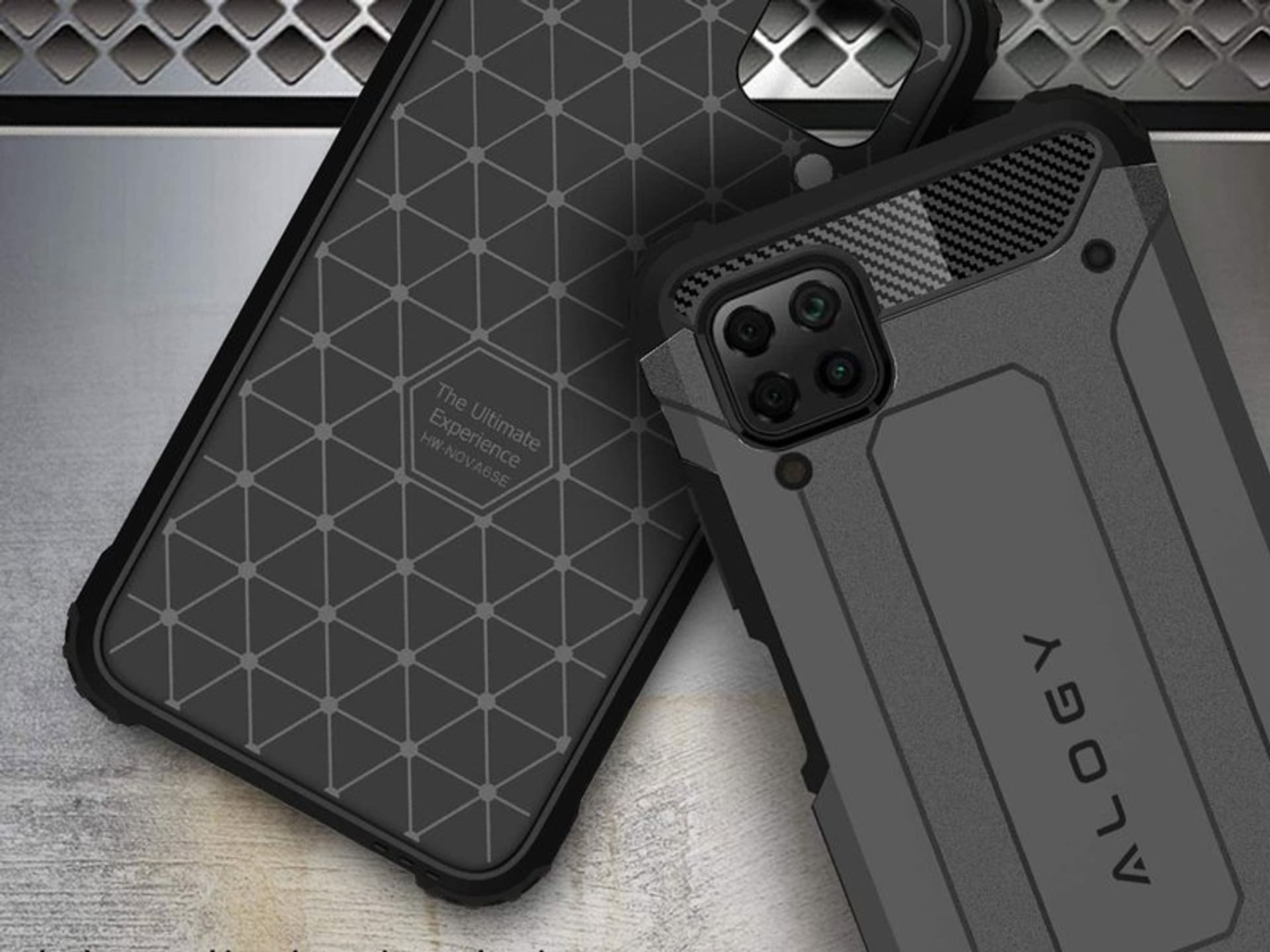 

Etui Alogy Hard Armor do Huawei P40 Lite/ Nova 6 SE szare