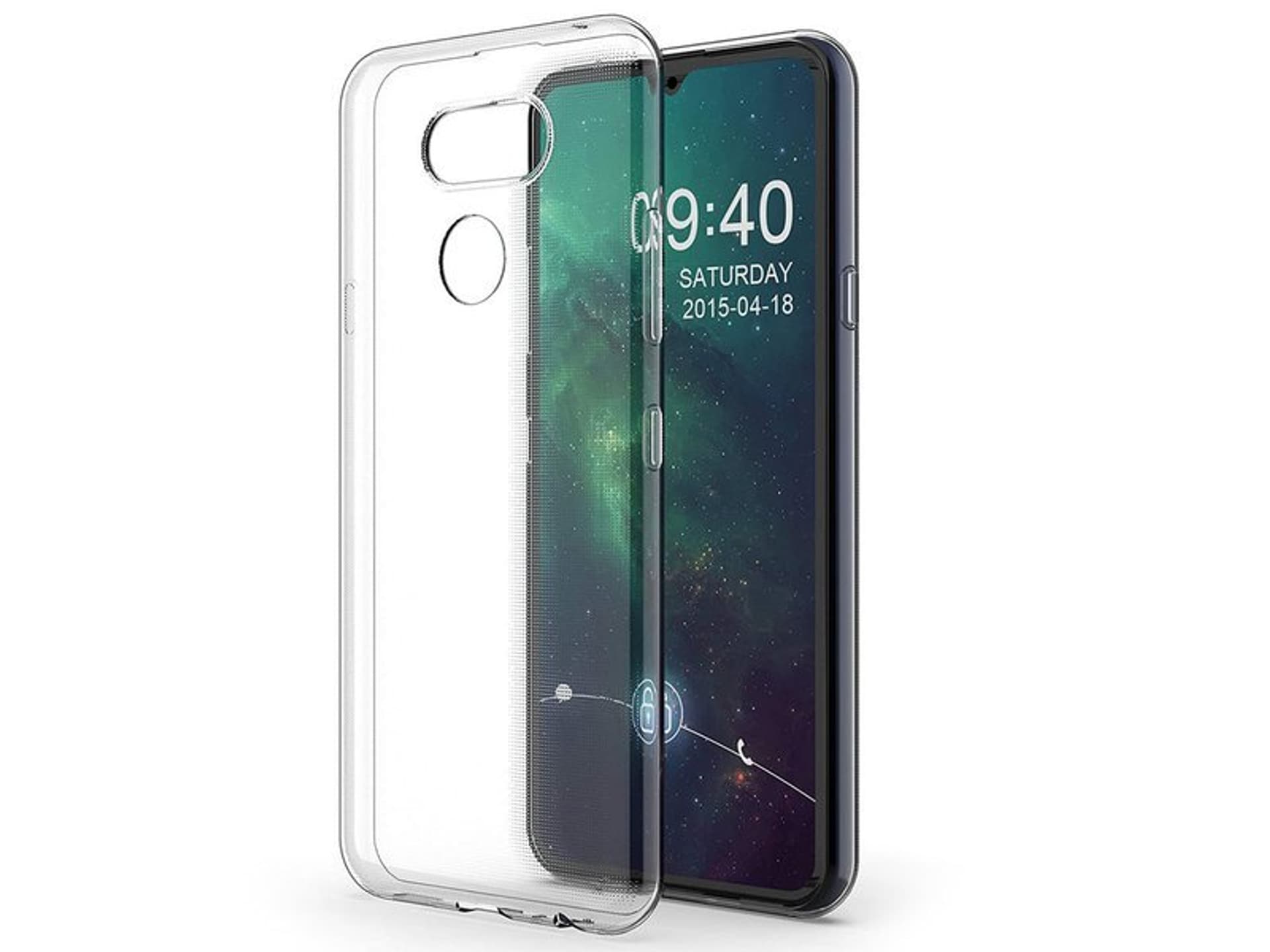 

Etui silikonowe Alogy obudowa case do LG K50/ Q60 przezroczyste
