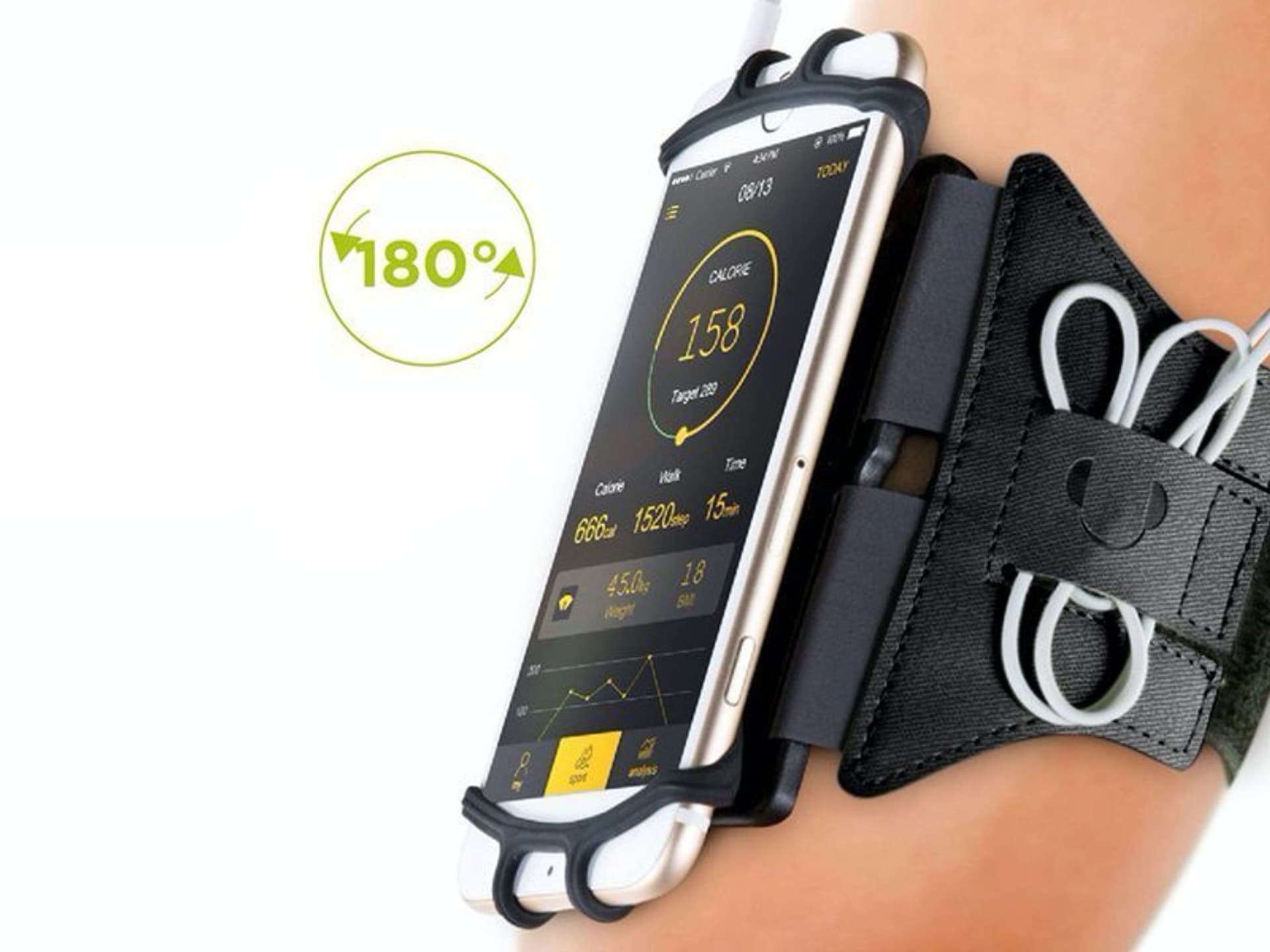 

Etui opaska sportowa armband VUP+ na ramię do telefonu Czarne