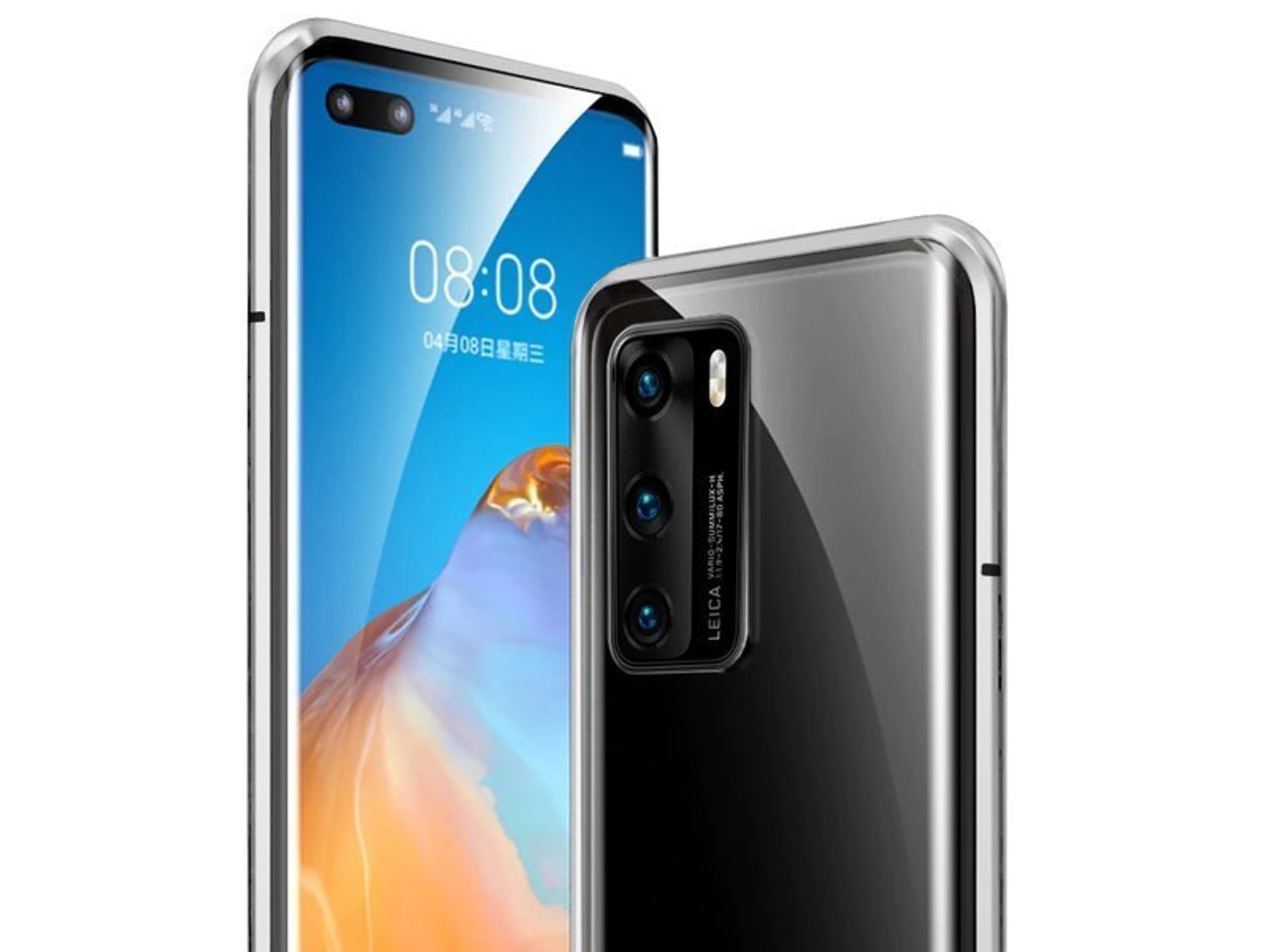 

Etui magnetyczne szklane Dr.Fit dwustronne do Huawei P40 Srebrne