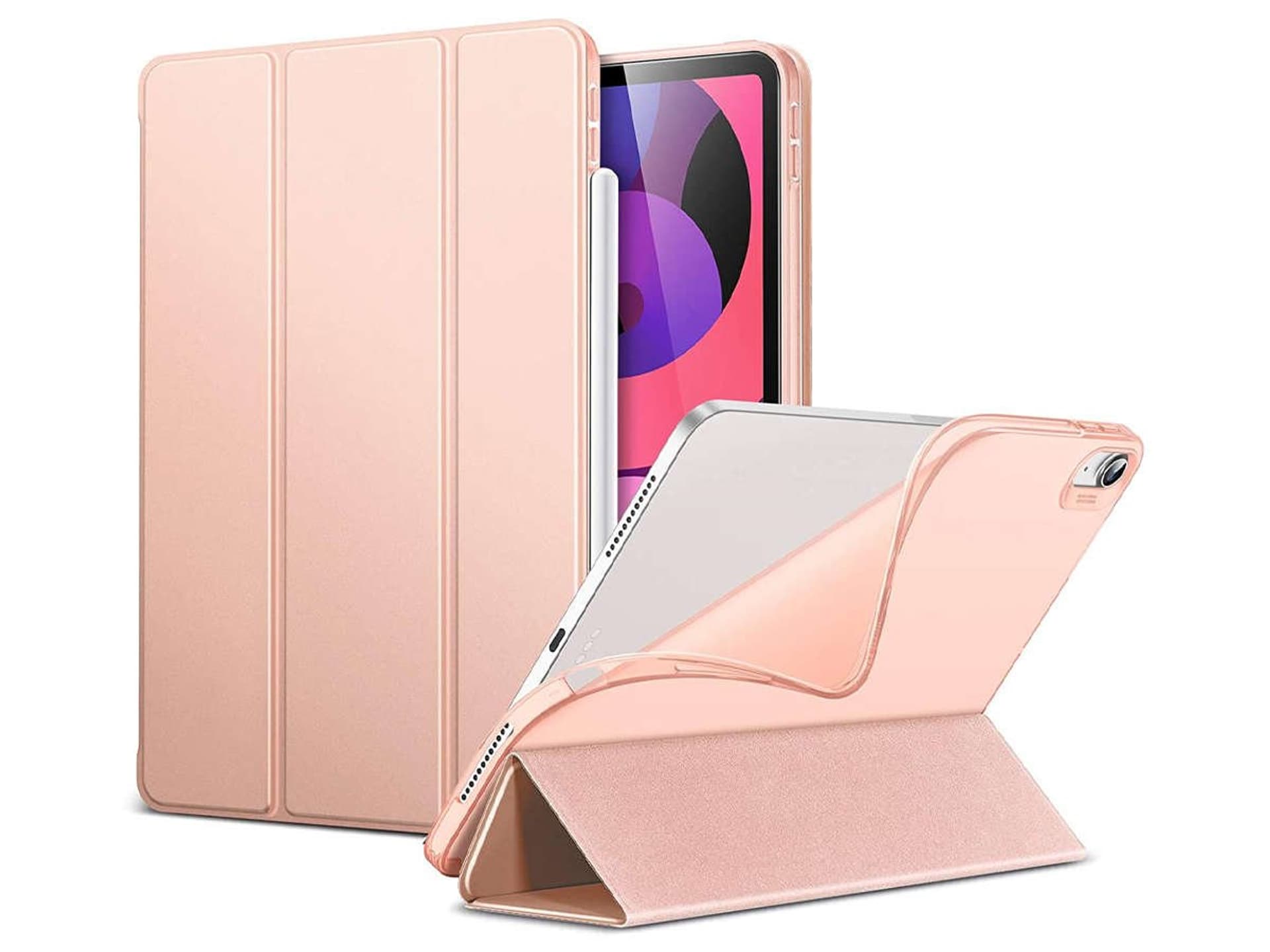 

Etui obudowa ESR Rebound Slim Pencil do Apple iPad Air 4 2020 / 5 2022 Rose Gold