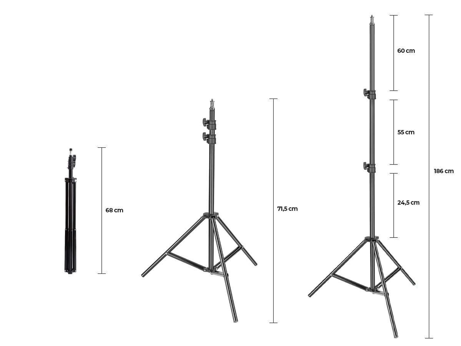 

Statyw do lampy fotograficznej / aparatu / telefonu Alogy 1/4 cala