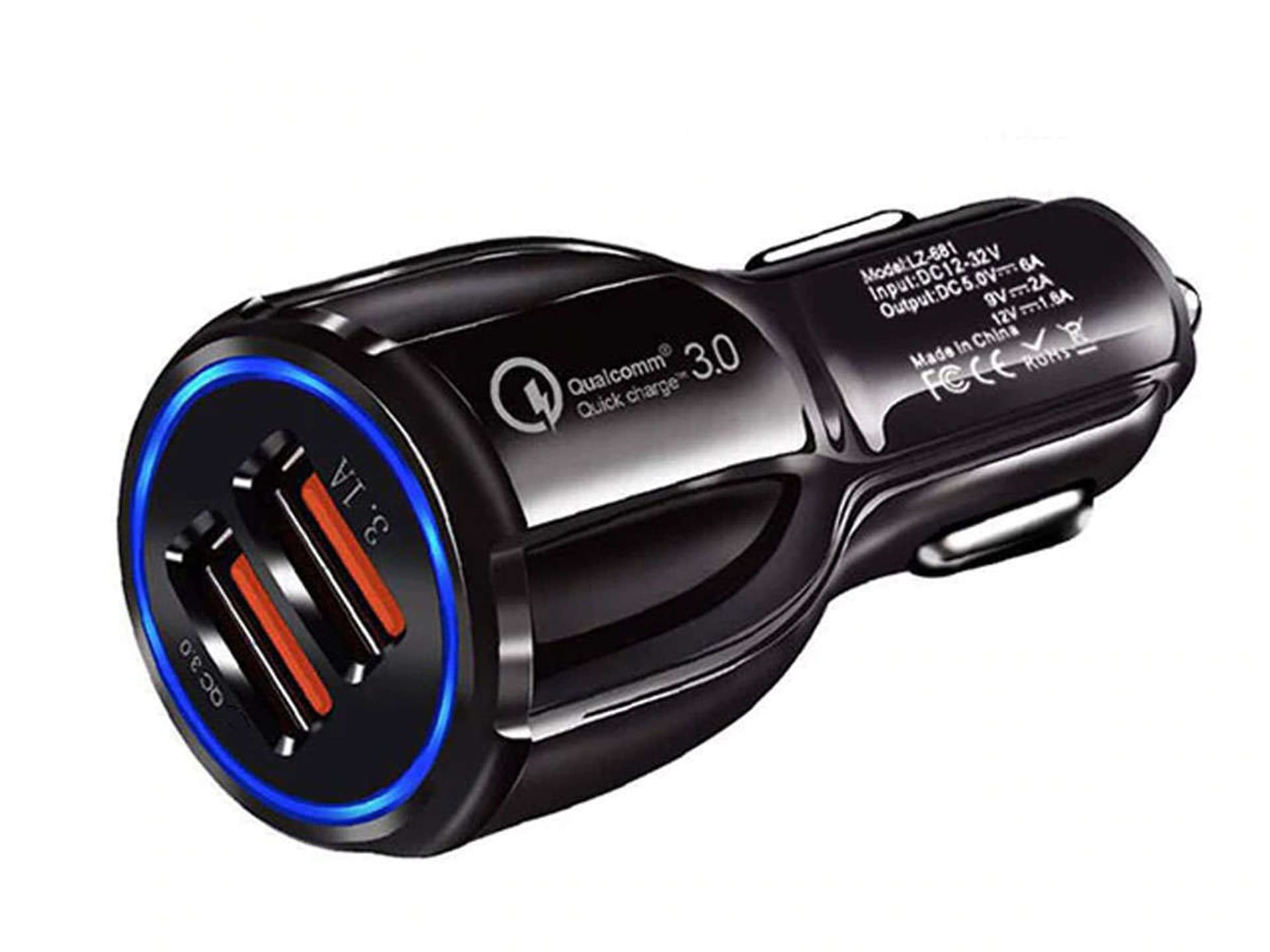 

Ładowarka samochodowa szybka Alogy 2x USB 3.1A QC 3.0 18W