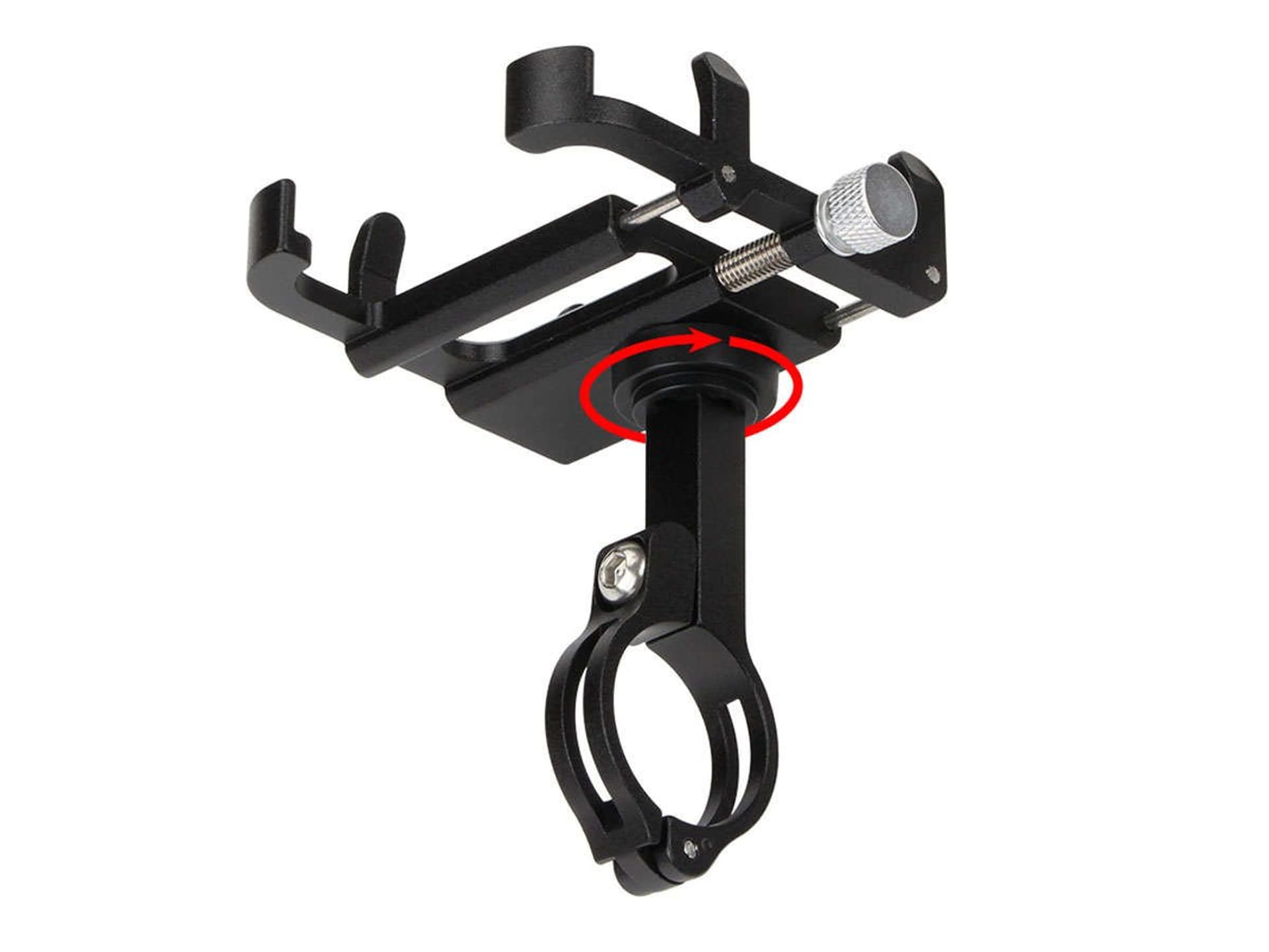 

Uchwyt rowerowy motocyklowy GUB Plus 6 na telefon smartfon aluminiowy czarny