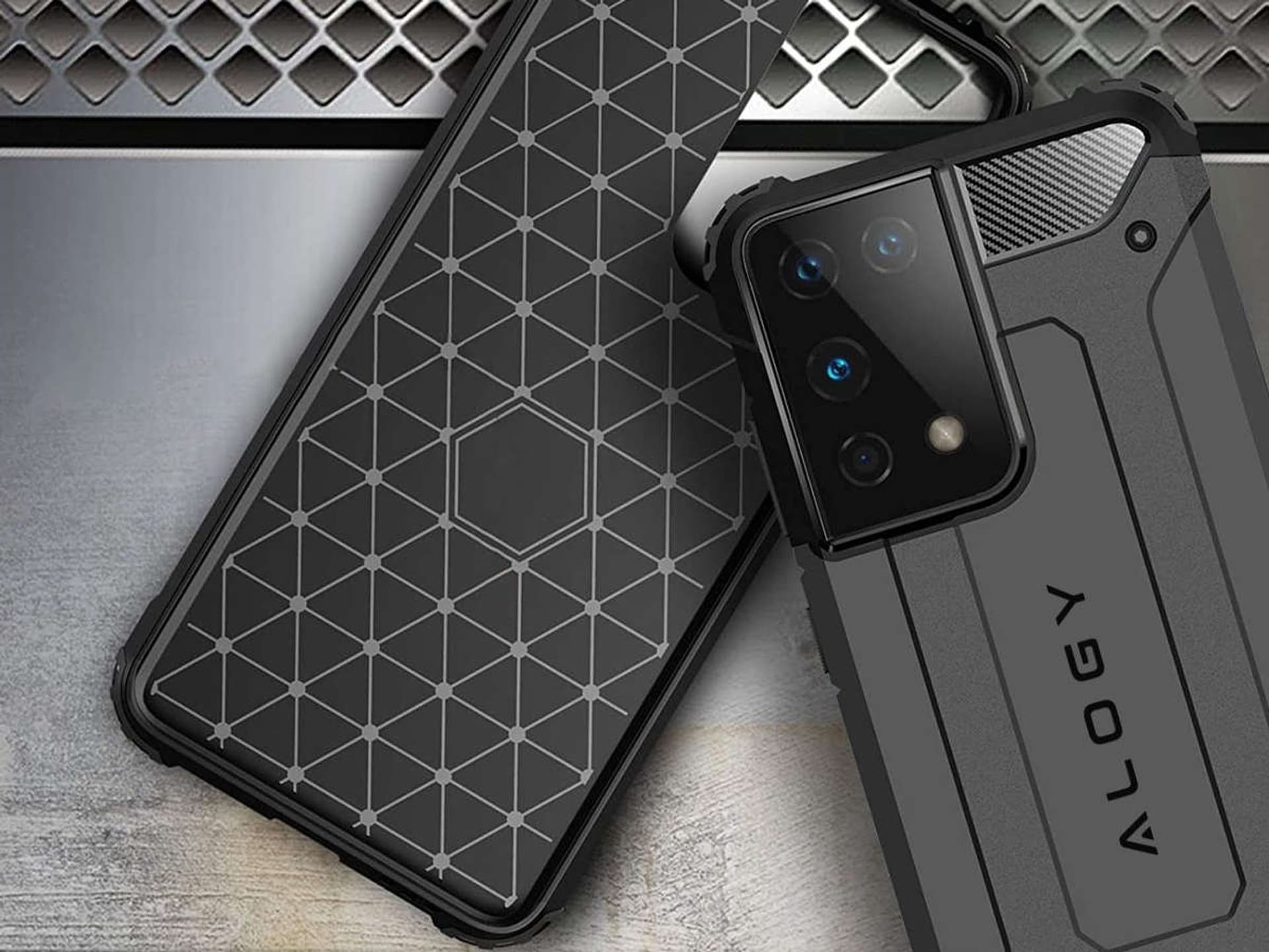

Etui Alogy Hard Armor do Samsung Galaxy S21 Ultra szare
