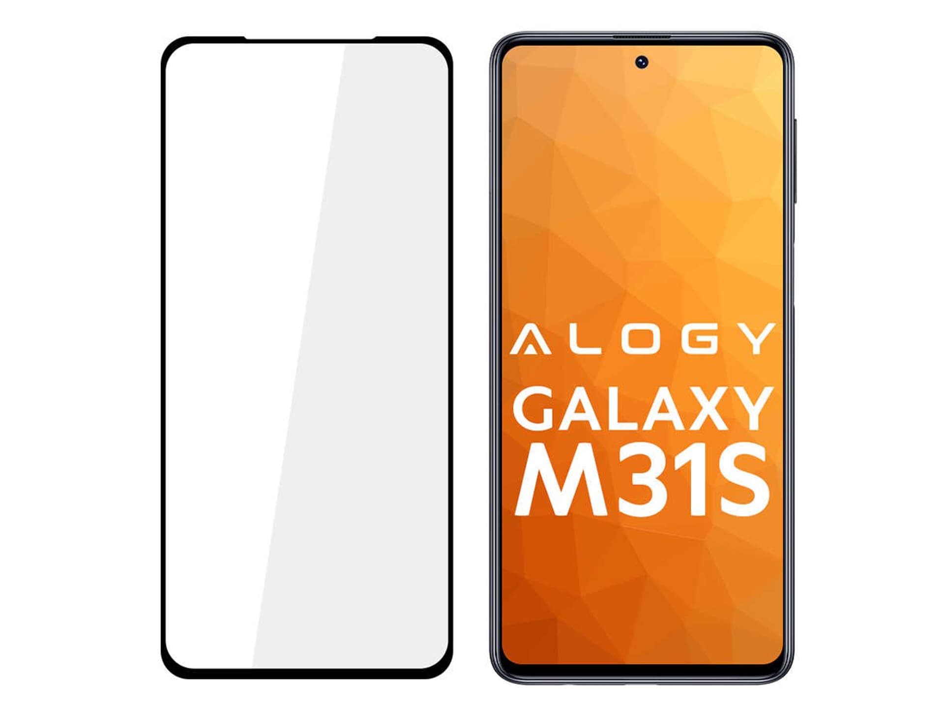 

Szkło Alogy Full Glue case friendly do Samsung Galaxy M31s Czarne