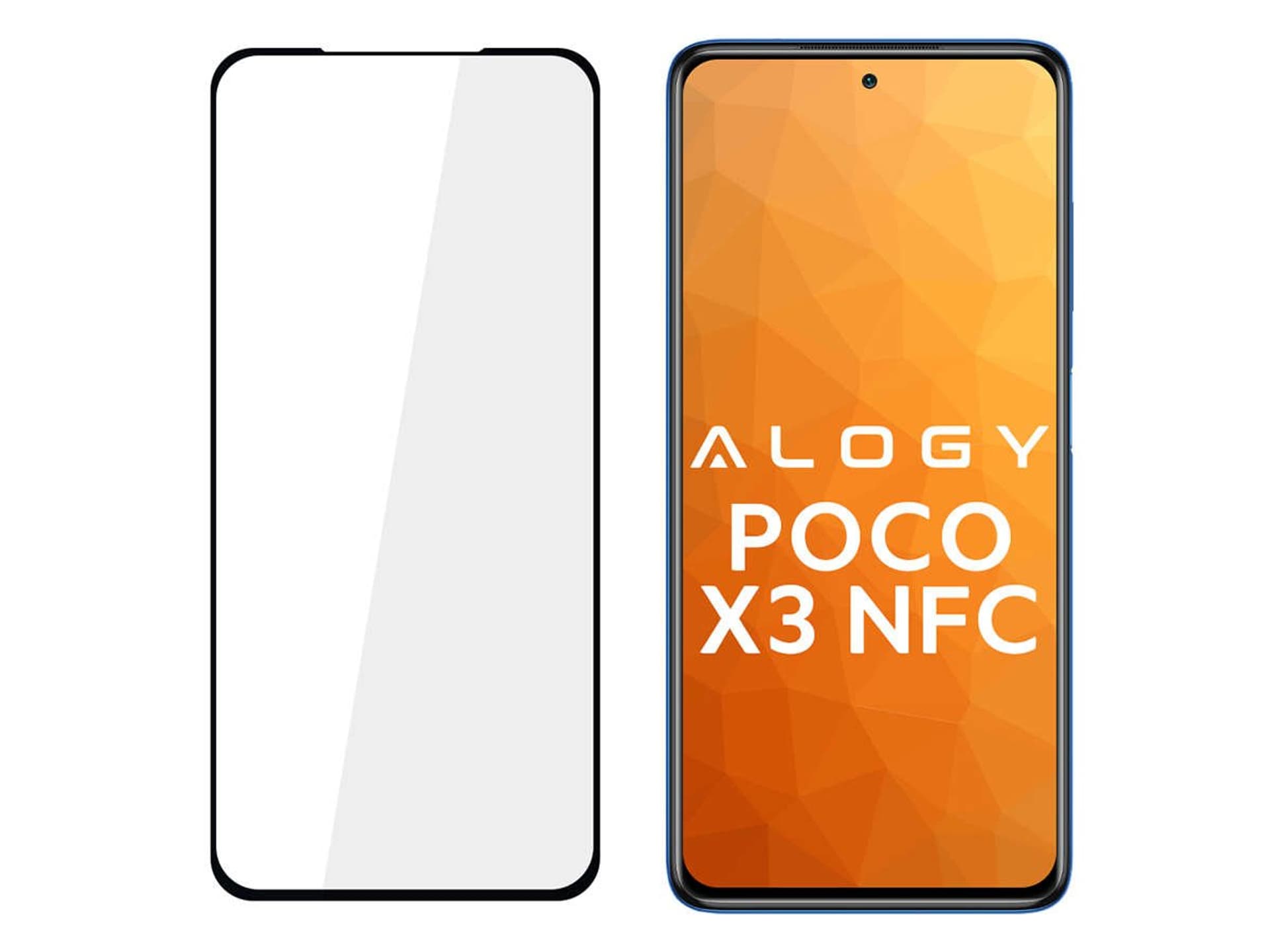 

Szkło Alogy Full Glue case friendly do Xiaomi Poco X3 NFC Czarne