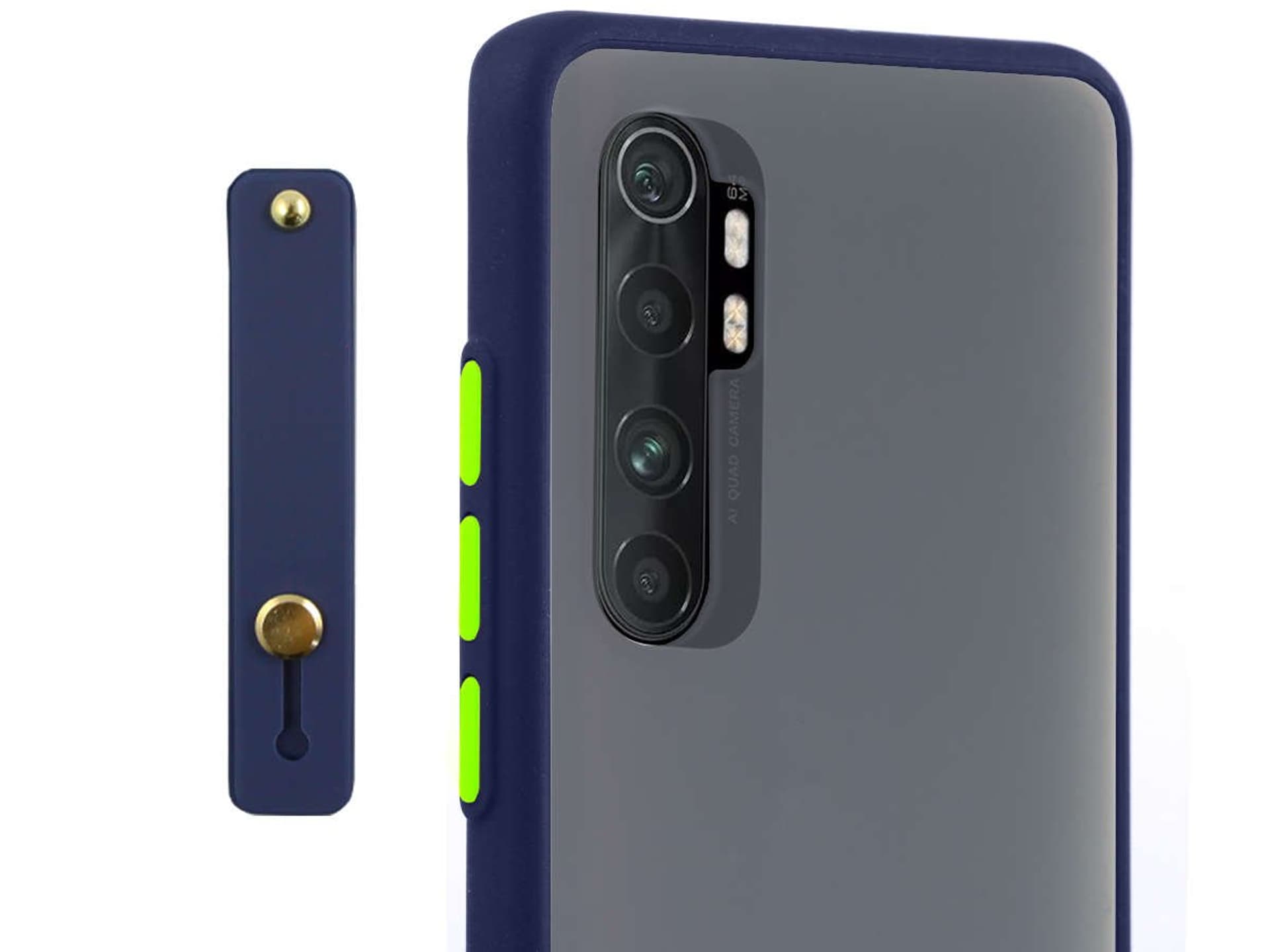 

Etui Alogy Bumper case z paskiem do Xiaomi Mi Note 10 Lite Granatowe