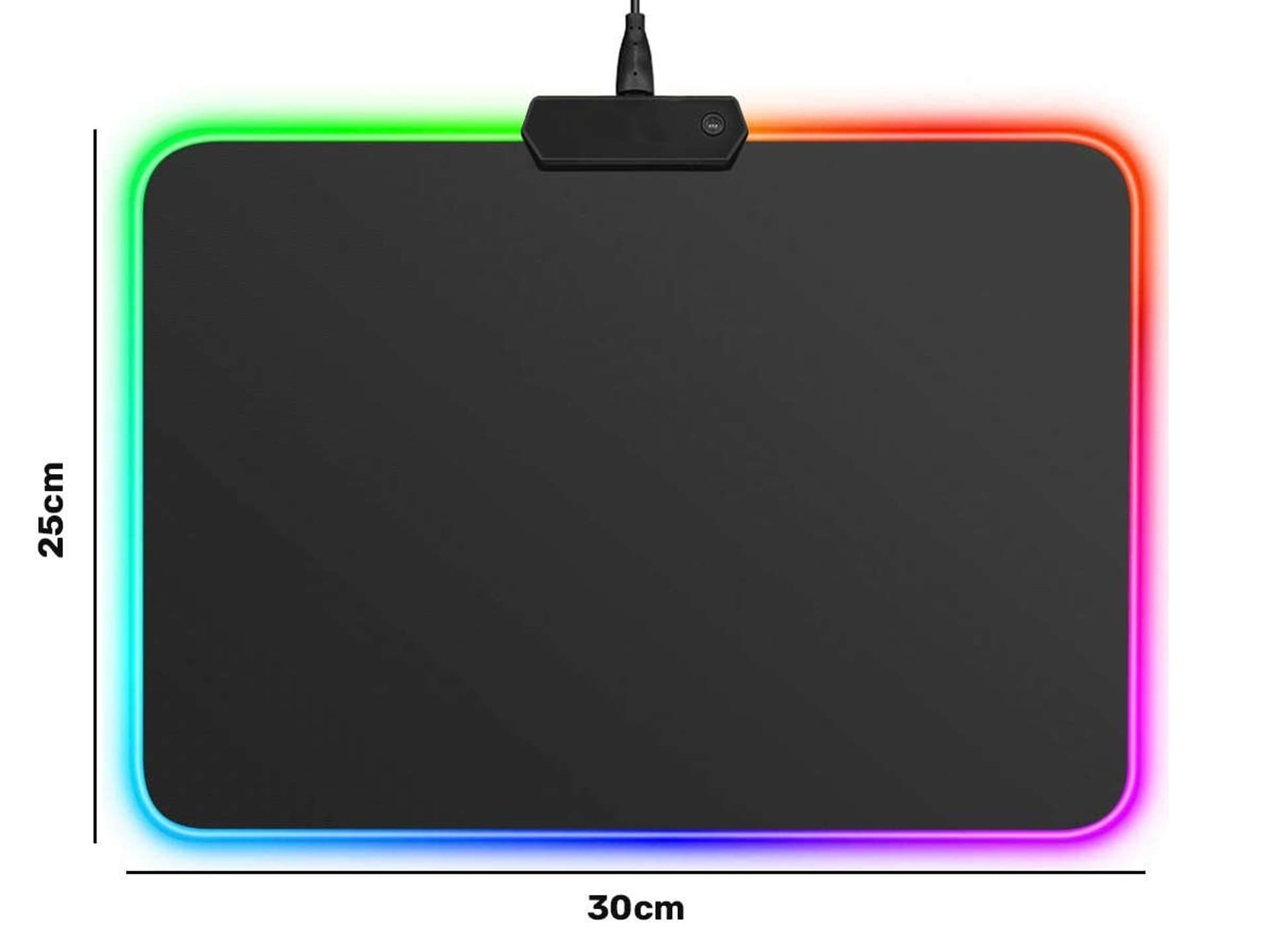 

Podkładka pod mysz na biurko Alogy Gamingowa podświetlenie LED 30x25cm Black